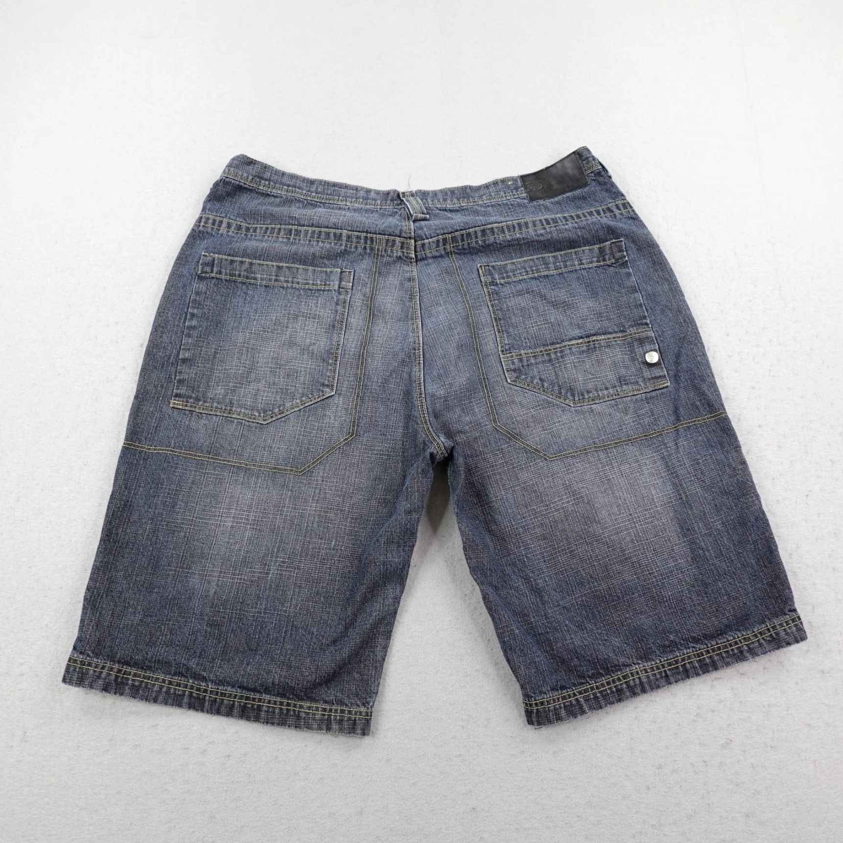 Ecko Unltd. VINTAGE Ecko Unltd Shorts Mens 40 Blue Denim Baggy Carpenter Embroidered Y2K Relaxed Cargo Denim Casual Mens 40 Blue Size US 40 / EU 56 - 7 Thumbnail