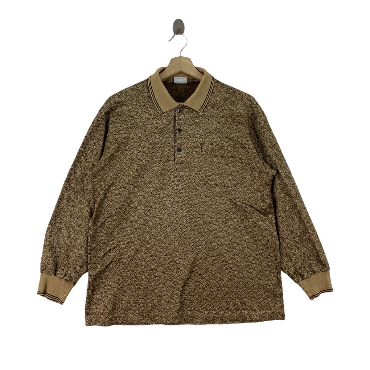 Vintage Vintage DUNHILL SPORT Leopard Button Up Collar Brown Size US L / EU 52-54 / 3 - 1 Thumbnail
