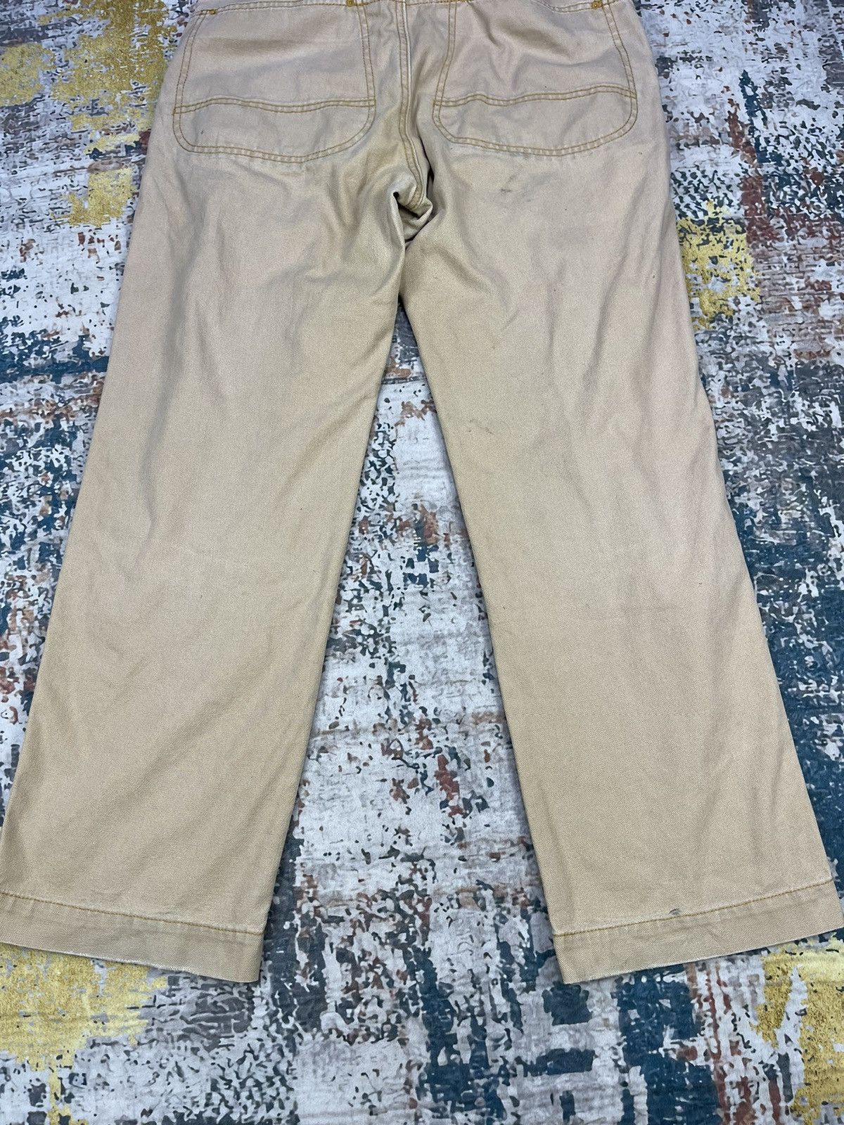 L.L. Bean Vintage LL Bean Double Knee Distressed Canvas Pants Size US 32 / EU 48 - 11 Thumbnail