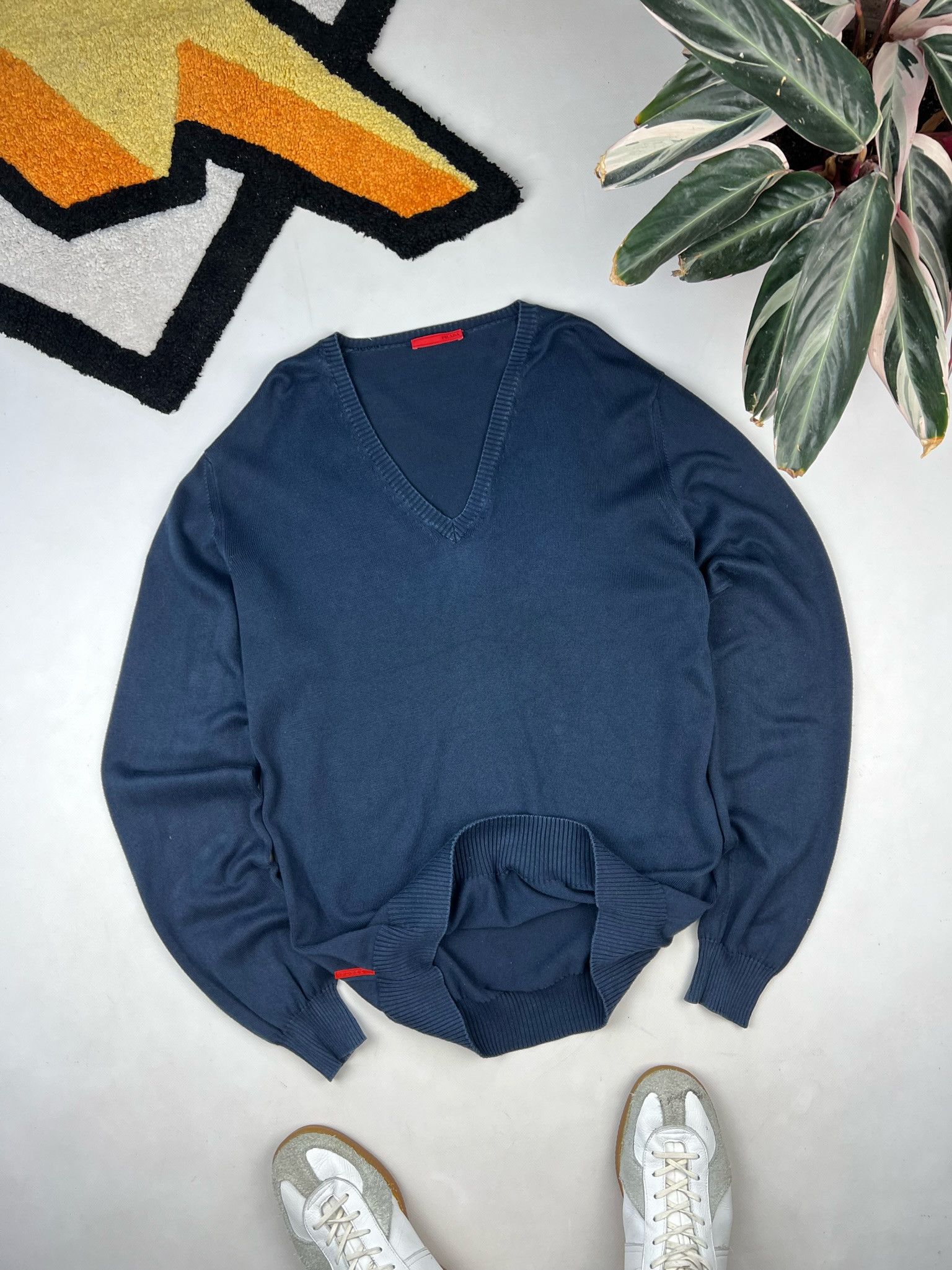 Prada Prada Milano crew wool Sweater / Jumper v neck Size US L / EU 52-54 / 3 - 3 Thumbnail