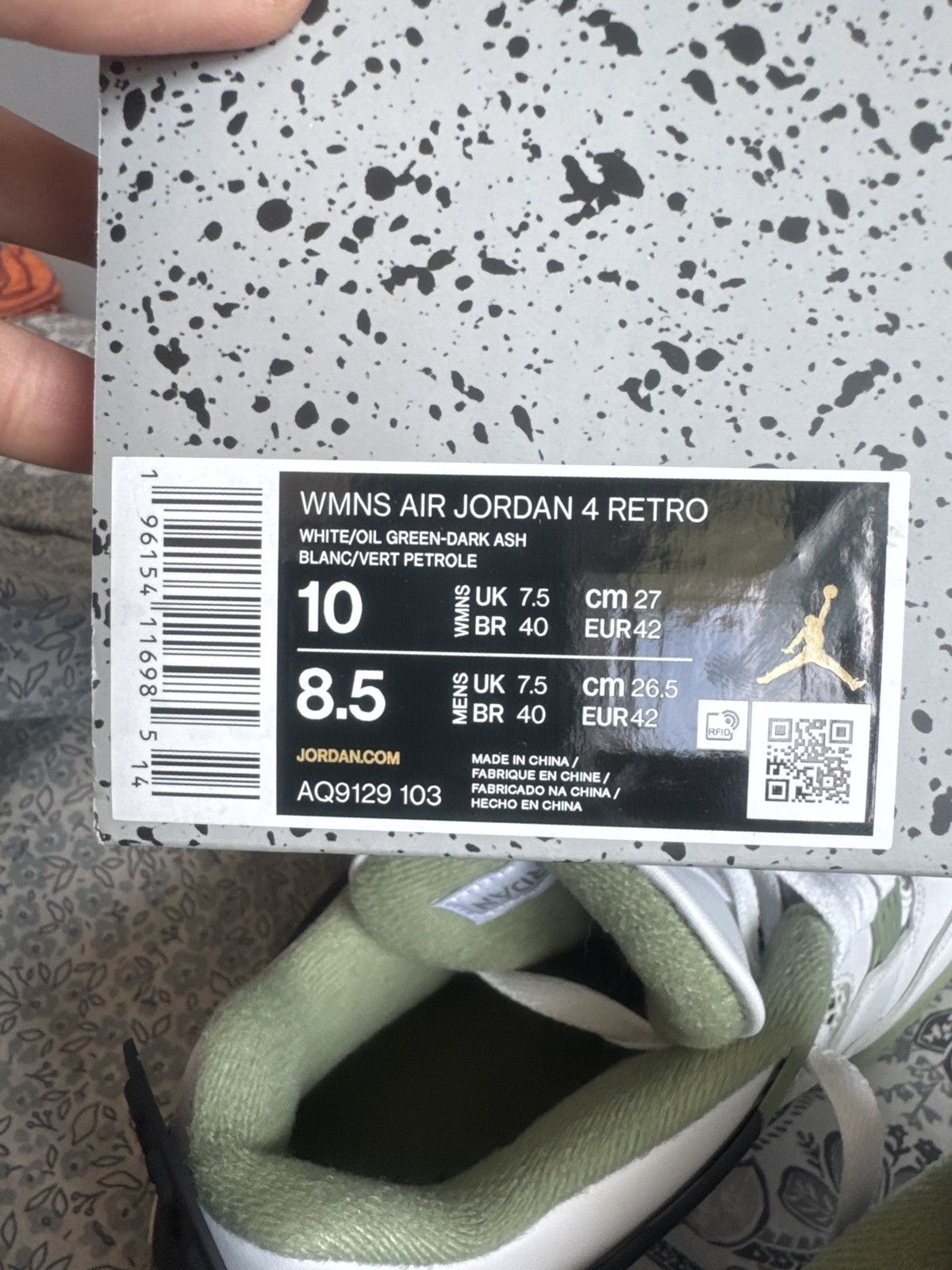 Jordan Brand Air Jordan 4 Seafoam 10W 9US Size US 9 / EU 42 - 7 Thumbnail