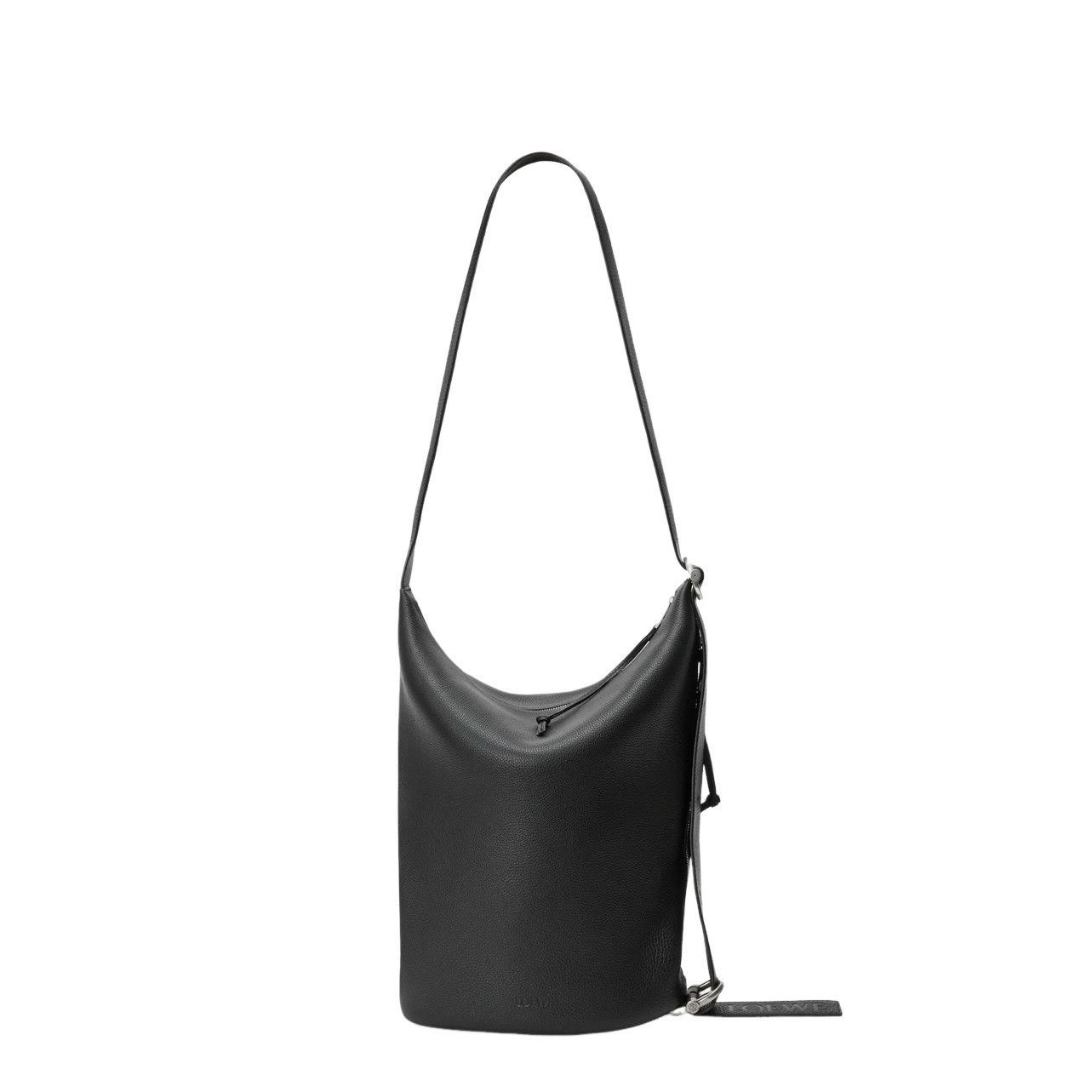 Loewe LOEWE Loop Medium $3850 Black Leather Bucket Bag New And Aut Size ONE SIZE - 3 Thumbnail
