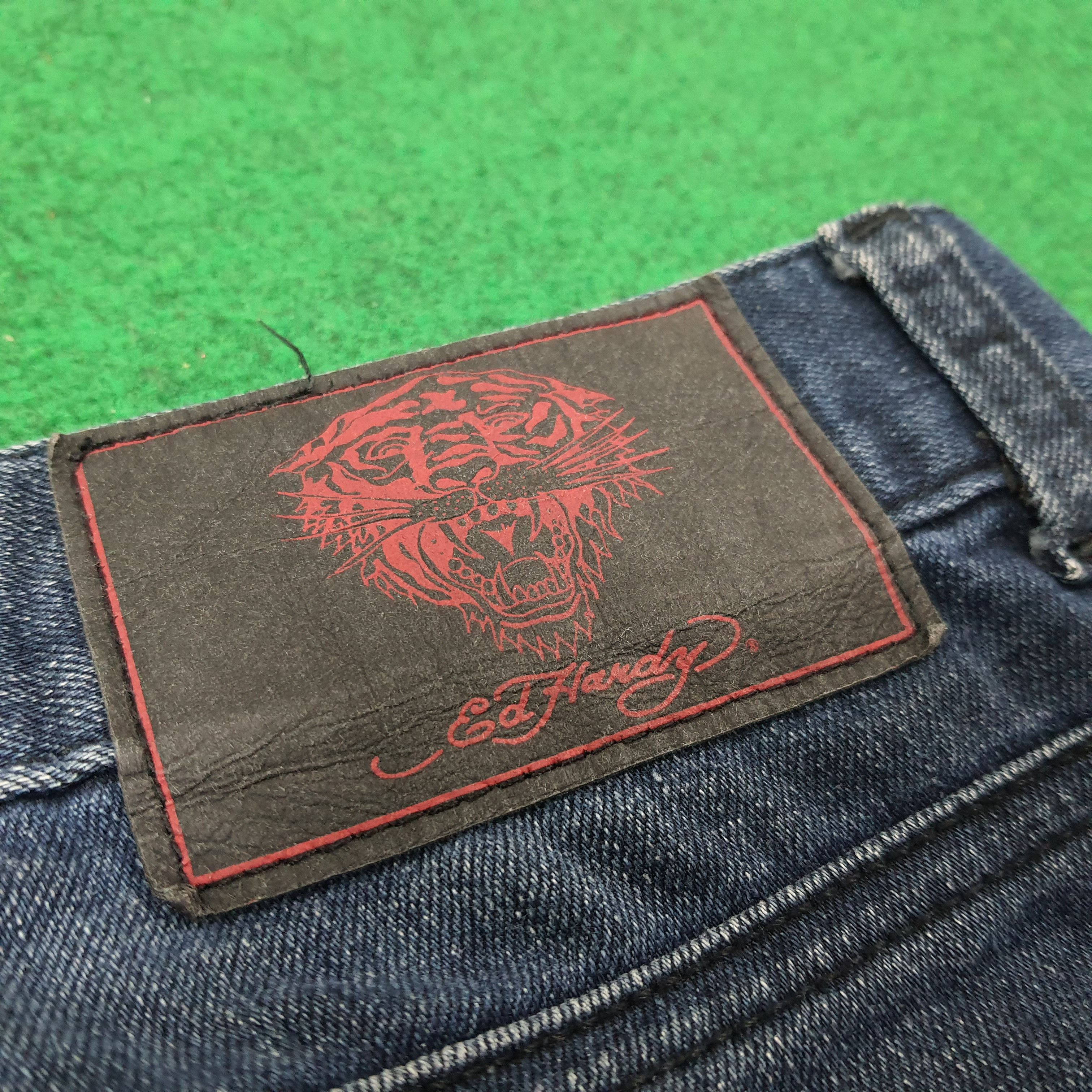 Designer × Ed Hardy × Vintage Vintage Ed Hardy designer Custom Logo Jeans Size 30" / US 8 / IT 44 - 4 Thumbnail