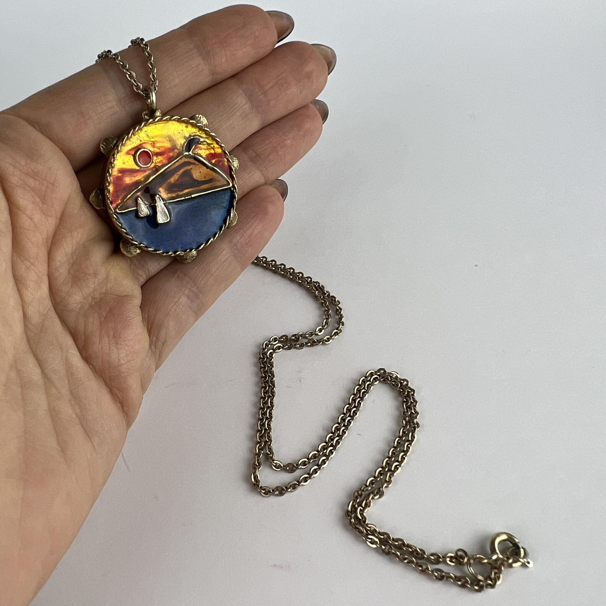 Vintage Vintage Gilt Sterling Silver 925 Women's Jewelry Necklace Size ONE SIZE - 1 Thumbnail