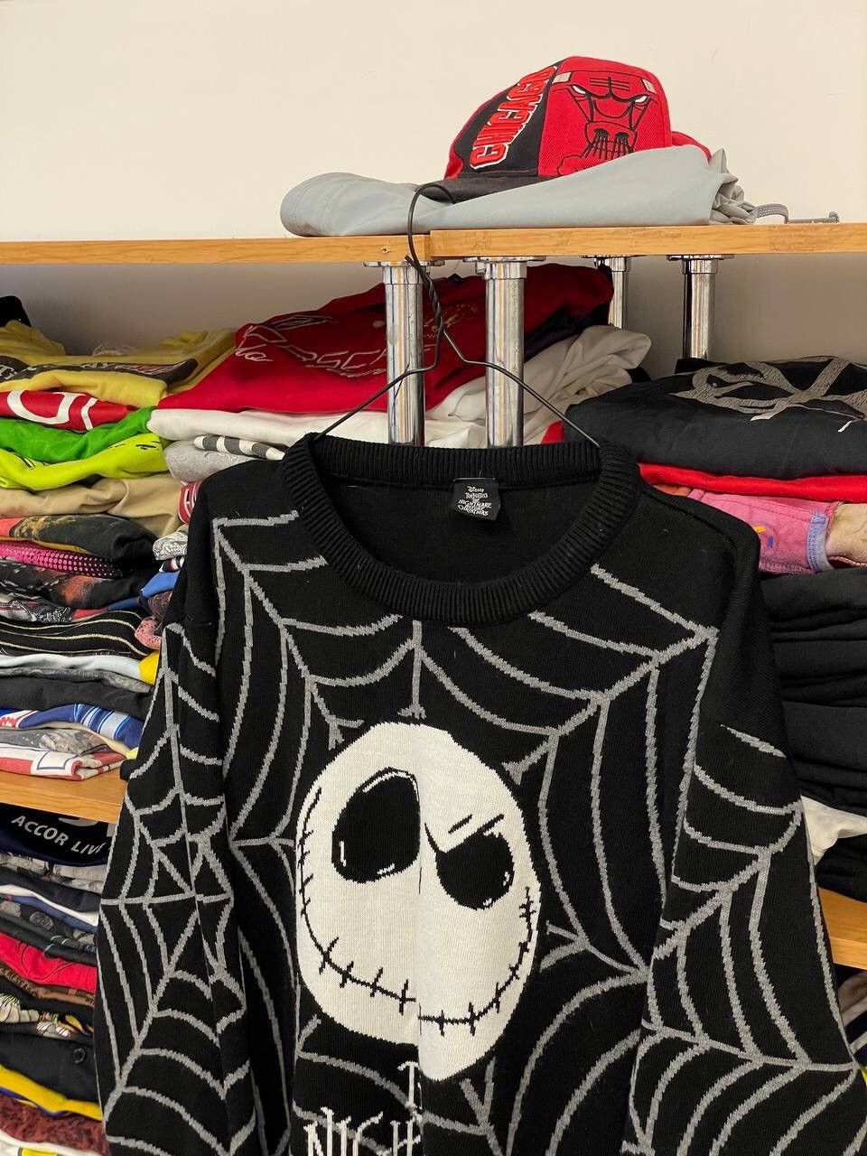 Disney × Vintage The Nightmare Before Christmas Tim Burtons Sweater Size US L / EU 52-54 / 3 - 6 Thumbnail