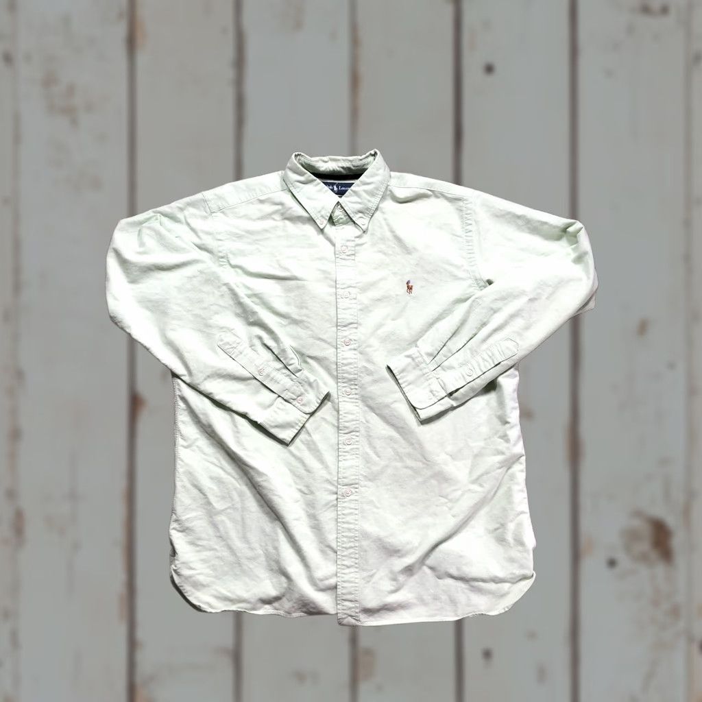 Ralph Lauren Ralph Lauren Shirt Mens XL Green Solid Classic Fit Button Down Pony Logo Casual Size US XL / EU 56 / 4 - 1 Thumbnail