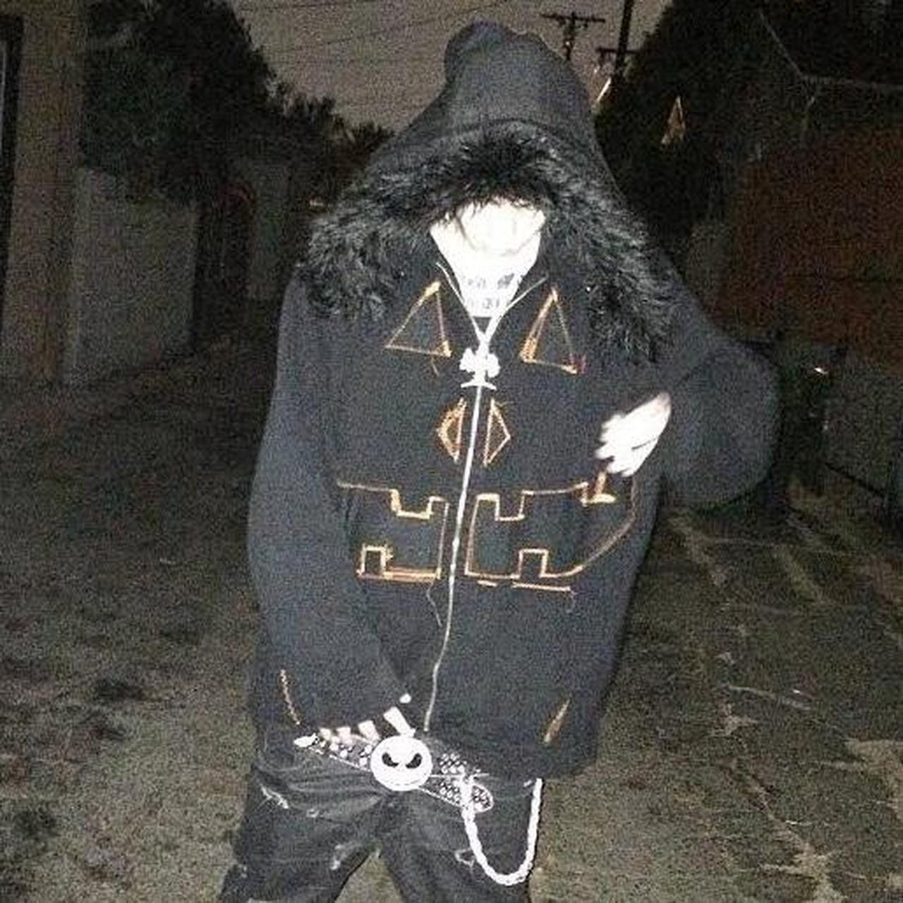 Other GloryDub pumpkin face jack o lantern fur zip up Sematary emo Size US L / EU 52-54 / 3 - 3 Thumbnail