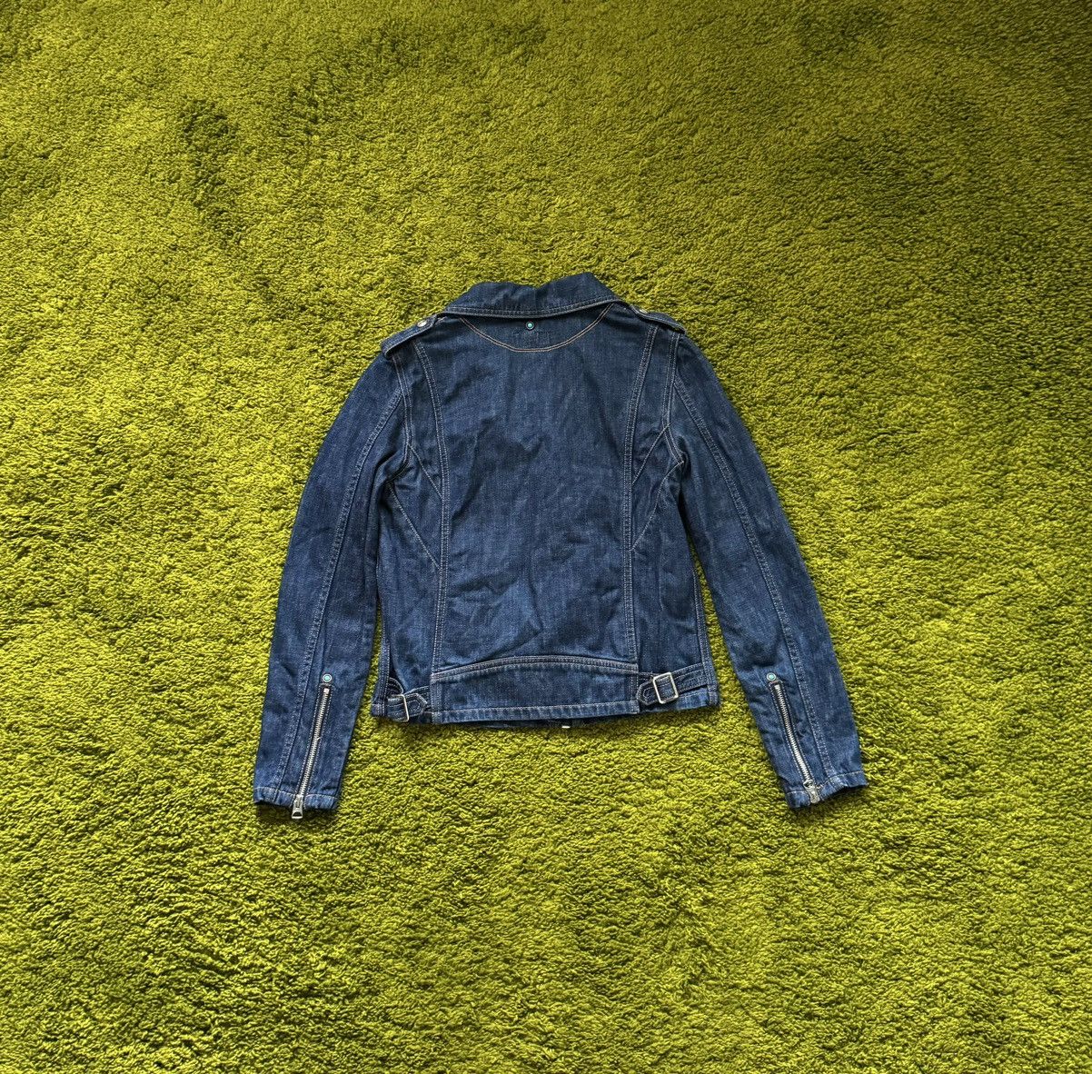 Designer × Schott Schott Perfecto denim biker jacket Size M / US 6-8 / IT 42-44 - 3 Thumbnail