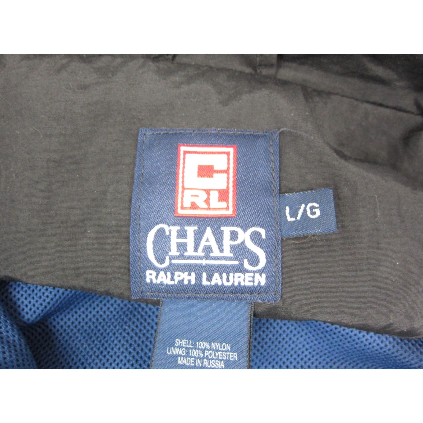 Ralph Lauren VINTAGE Ralph Lauren Jacket Adult Large Black Blue Chaps 1/4 Zip Mens Bomber 90s Size US L / EU 52-54 / 3 - 4 Thumbnail