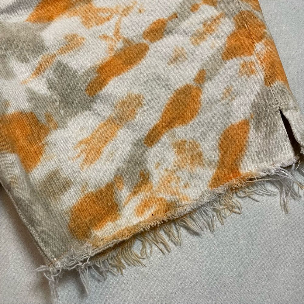 Hudson Hudson Denim Hana Shorts Grey Orange Tie Dye Size 28 Size 28" / US 6 / IT 42 - 7 Thumbnail