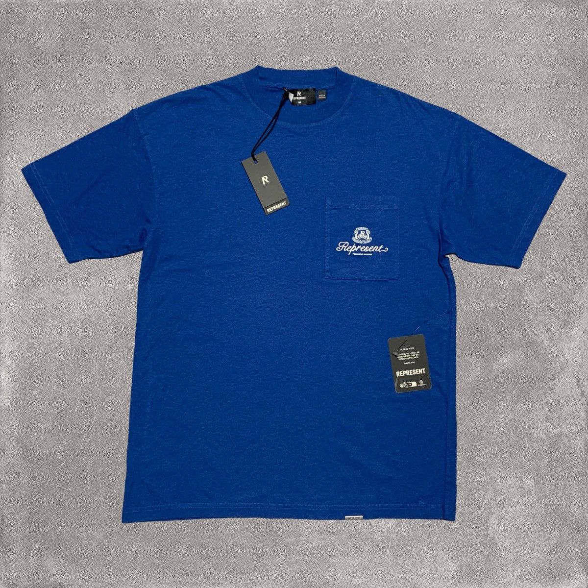 Represent Clo. Represent XXS Permanent Vacation Royal Blue Pocket Tee Size US XXS / EU 40 - 1 Thumbnail