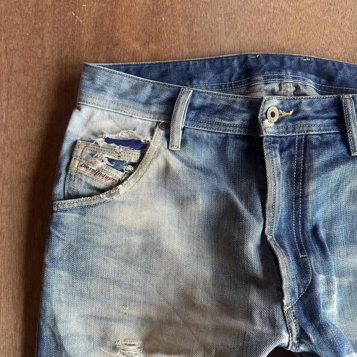 Diesel SUPER SICKS ‼️Vintage DIESEL Jeans Selvedge Distressed Denim Size US 30 / EU 46 - 3 Thumbnail