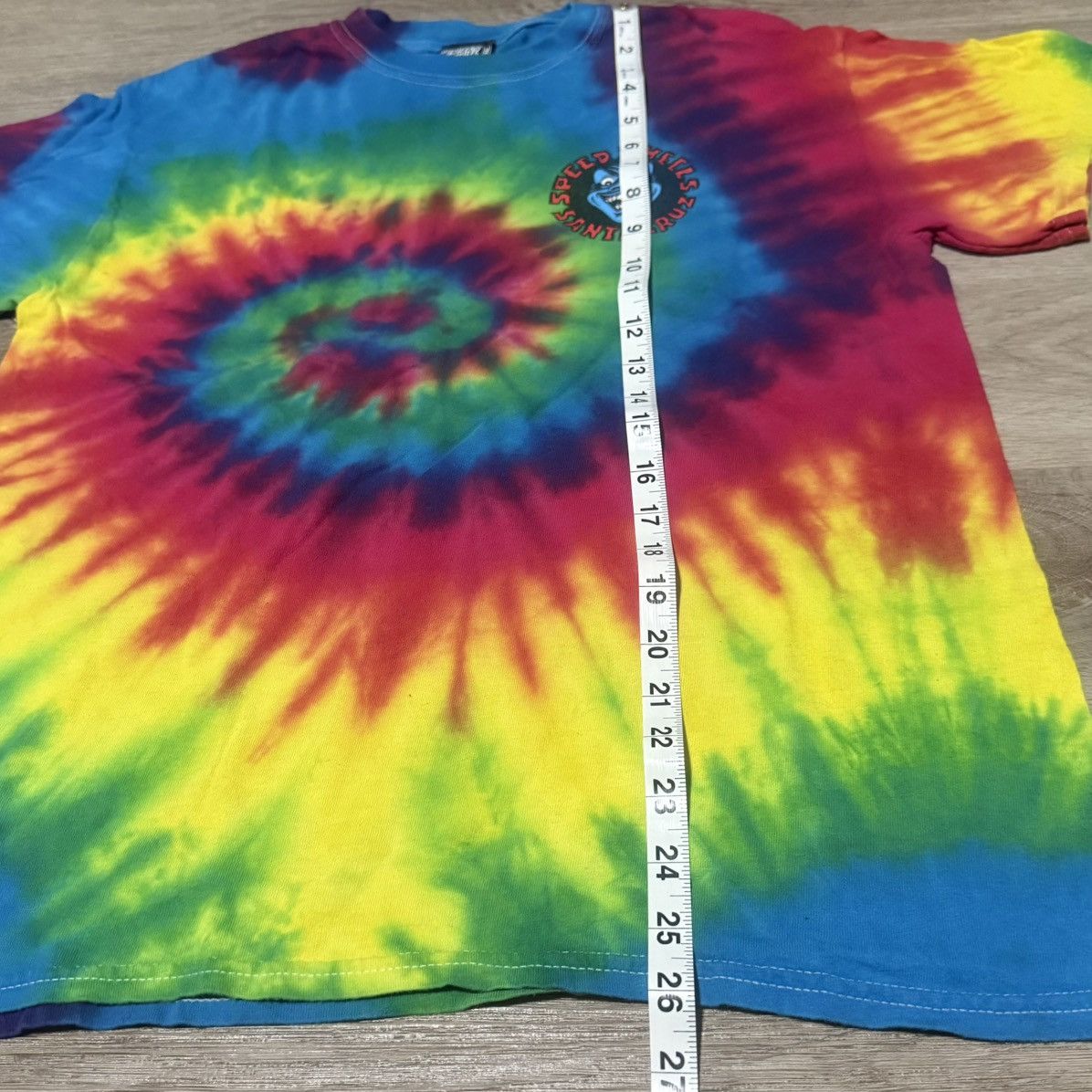 Santa Cruz Skateboards Santa Cruz Skateboards Screaming Hand Tie Dye Colorful Tee M Size US M / EU 48-50 / 2 - 7 Thumbnail
