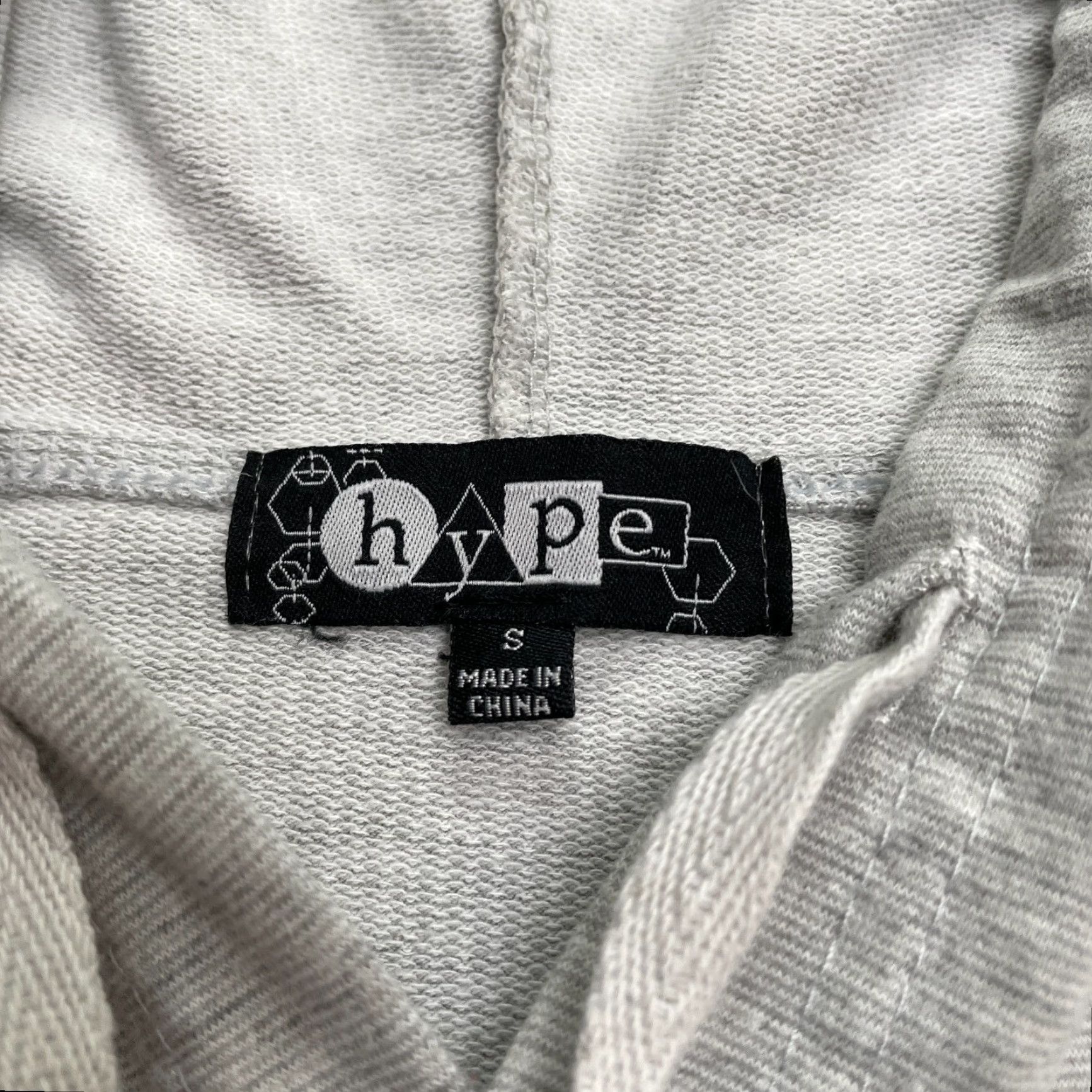 Vintage Hype Graphic Hoodie Sweatshirt Womens Small Gray Muscle Cut Off Casual Pullover Size M / US 6-8 / IT 42-44 - 5 Thumbnail