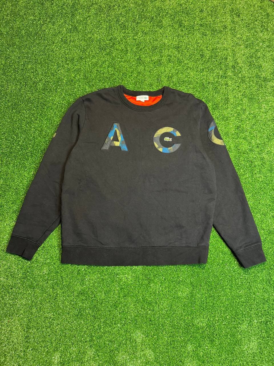Lacoste Lacoste y2k Big embroidered logo Sweatwear Size US XL / EU 56 / 4 - 1 Thumbnail