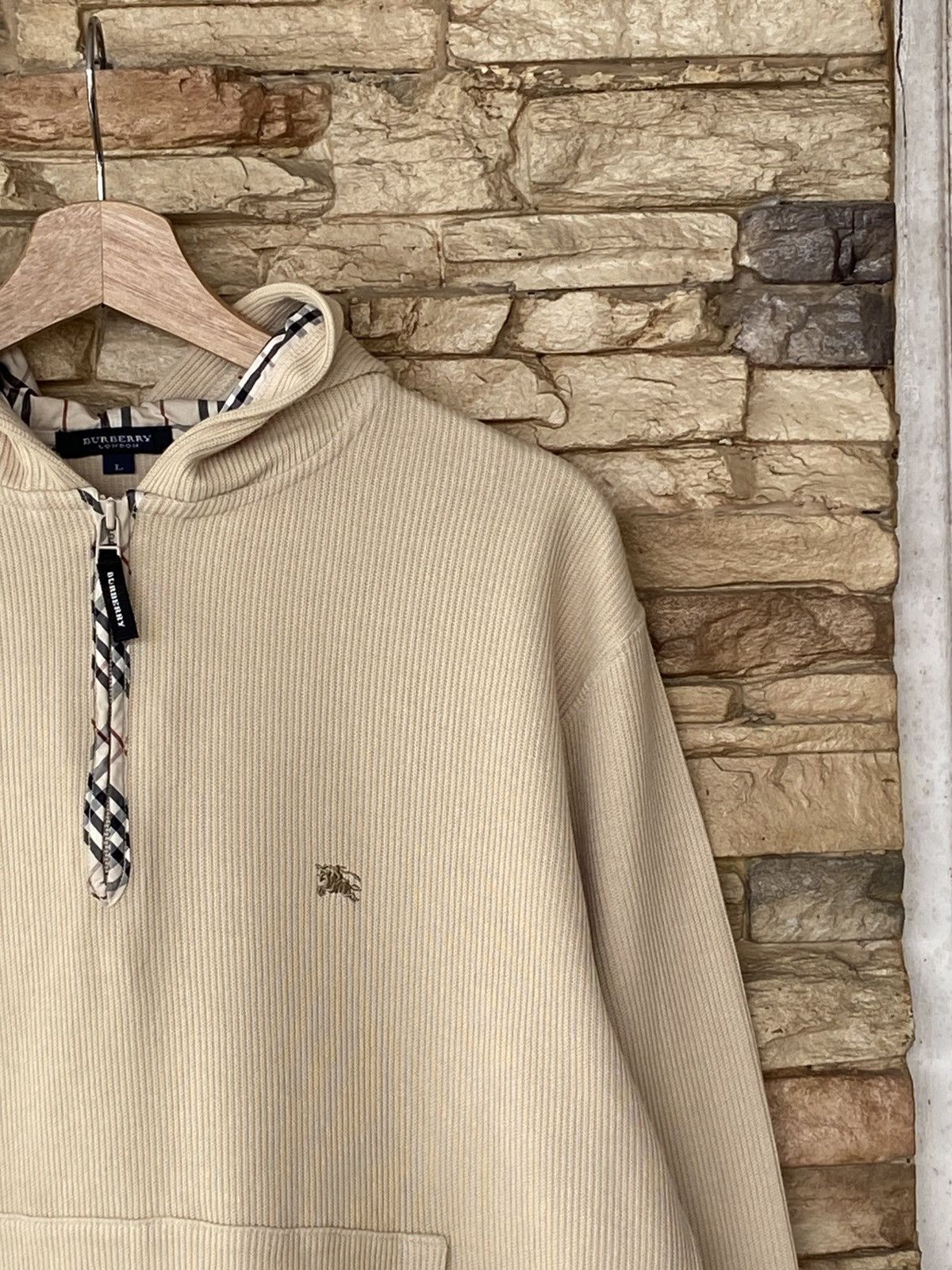 Burberry Vintage Burberry London Nova Check Checkered Hoodie Sweater Size US L / EU 52-54 / 3 - 2 Thumbnail