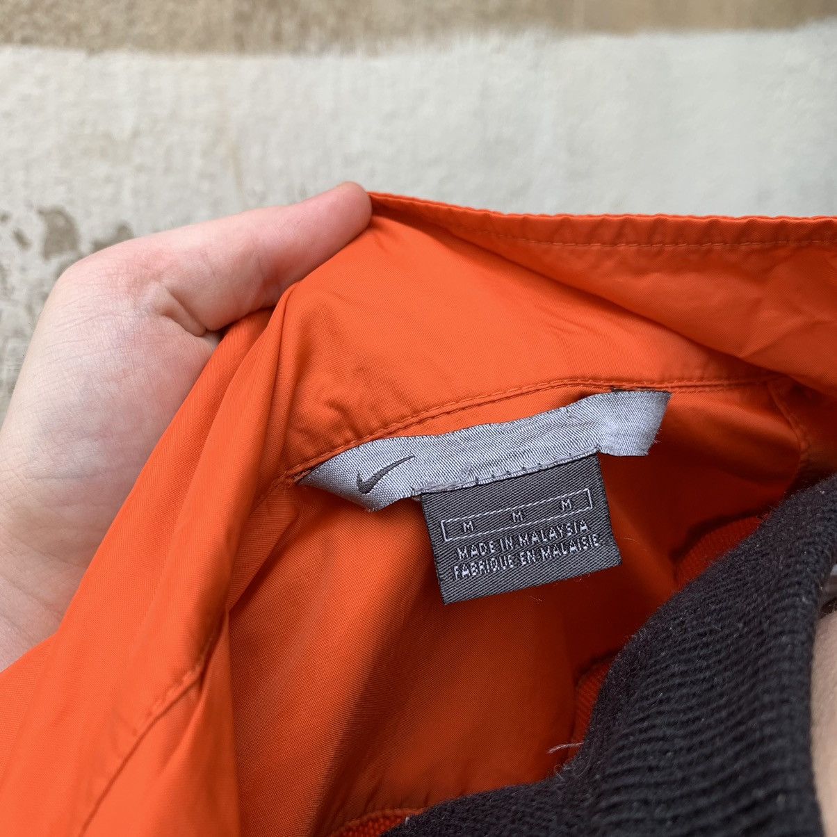 Other 🍊 Orange Vintage Y2K Nike Small Swoosh Zip jacket Size US M / EU 48-50 / 2 - 12 Thumbnail