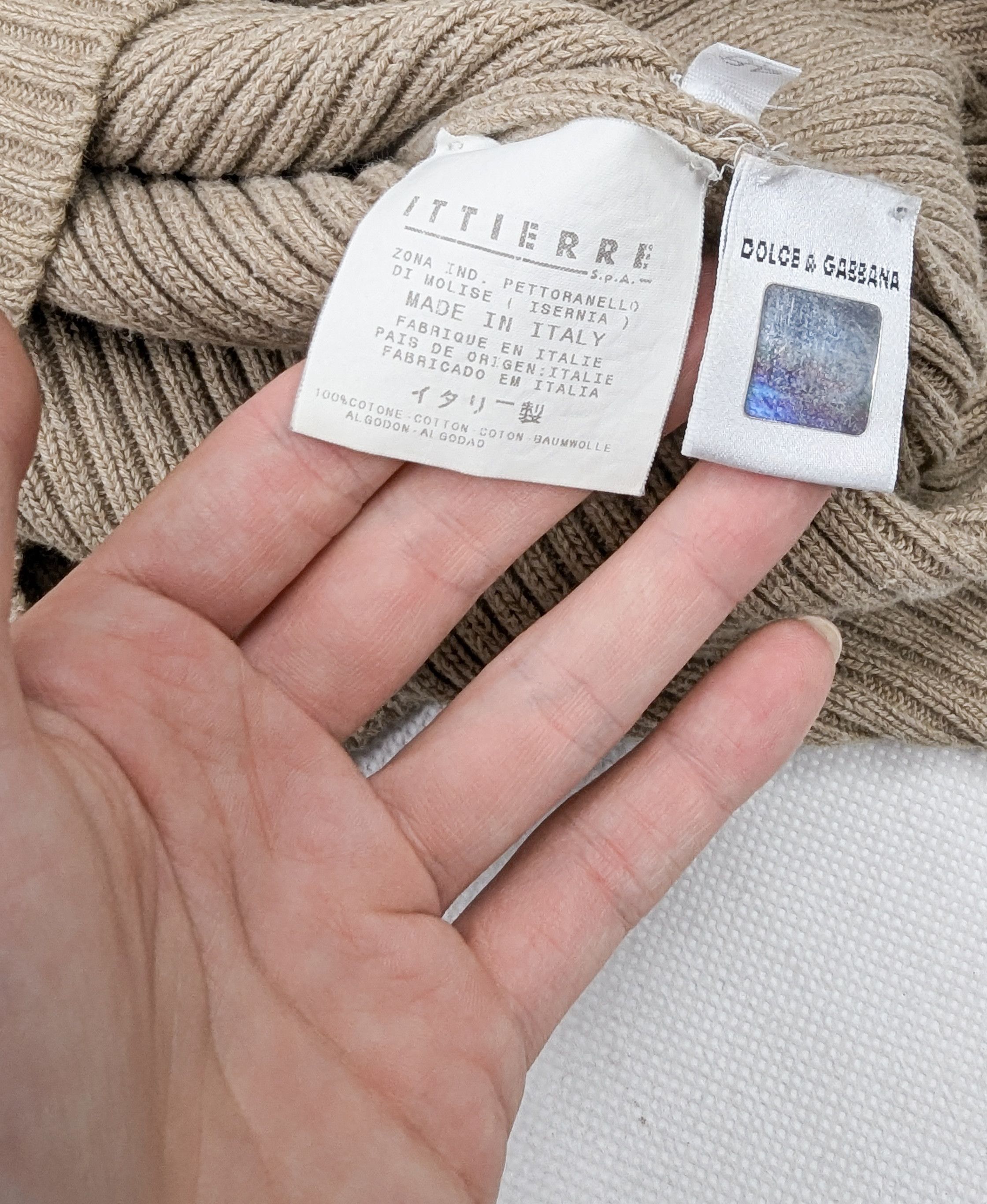 Dolce & Gabbana Dolce Gabbana beige sweater jumper Size XL / US 12-14 / IT 48-50 - 4 Thumbnail