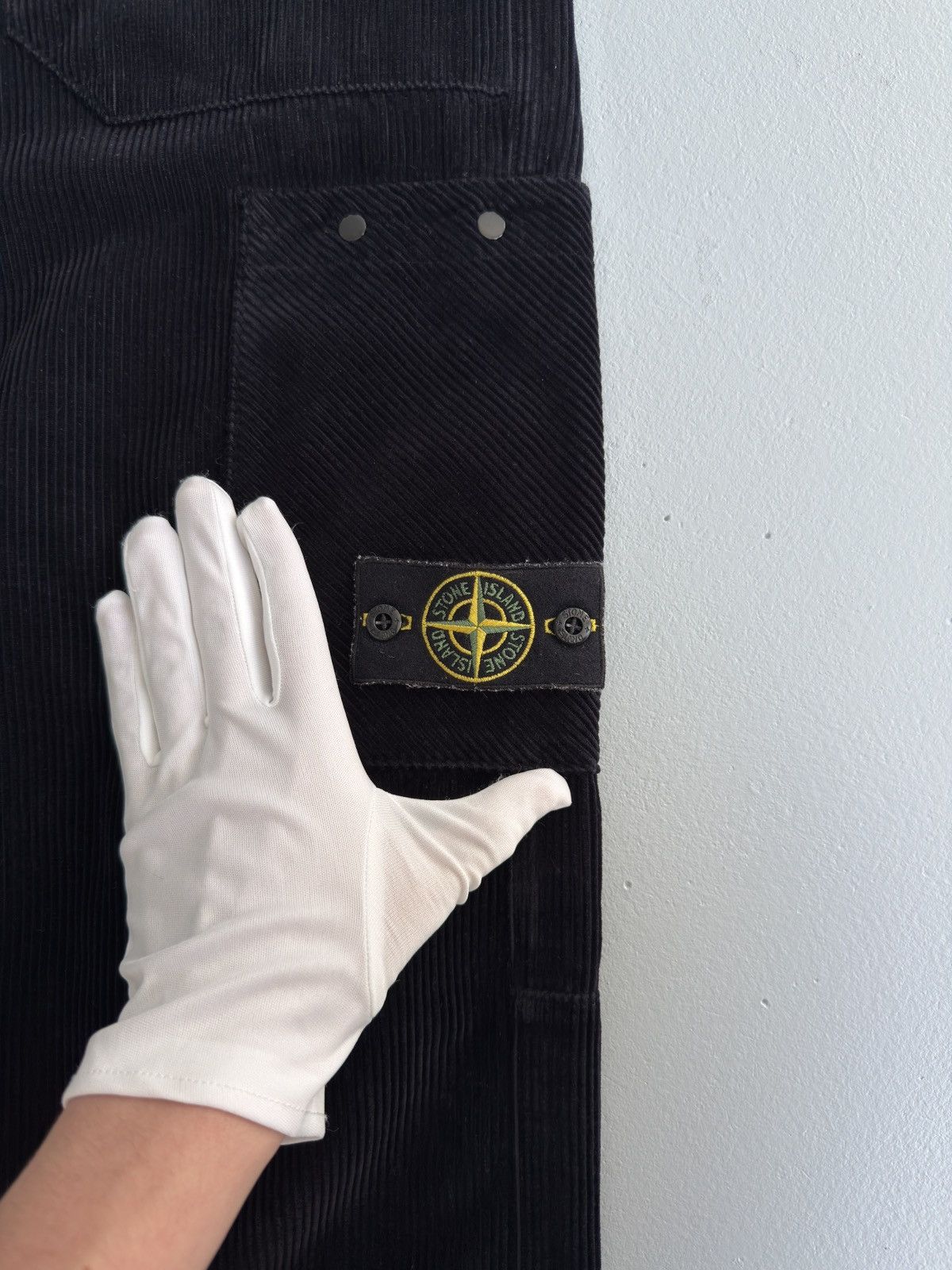 Stone Island Stone Island Corduroy Type-RE Cargo Pants Black Size US 34 / EU 50 - 11 Thumbnail