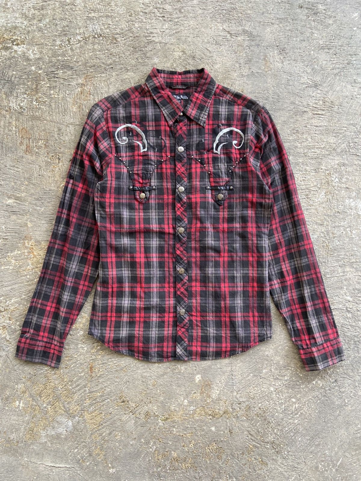 2000s In The Attic - Vkei Style Snap Button Shirt