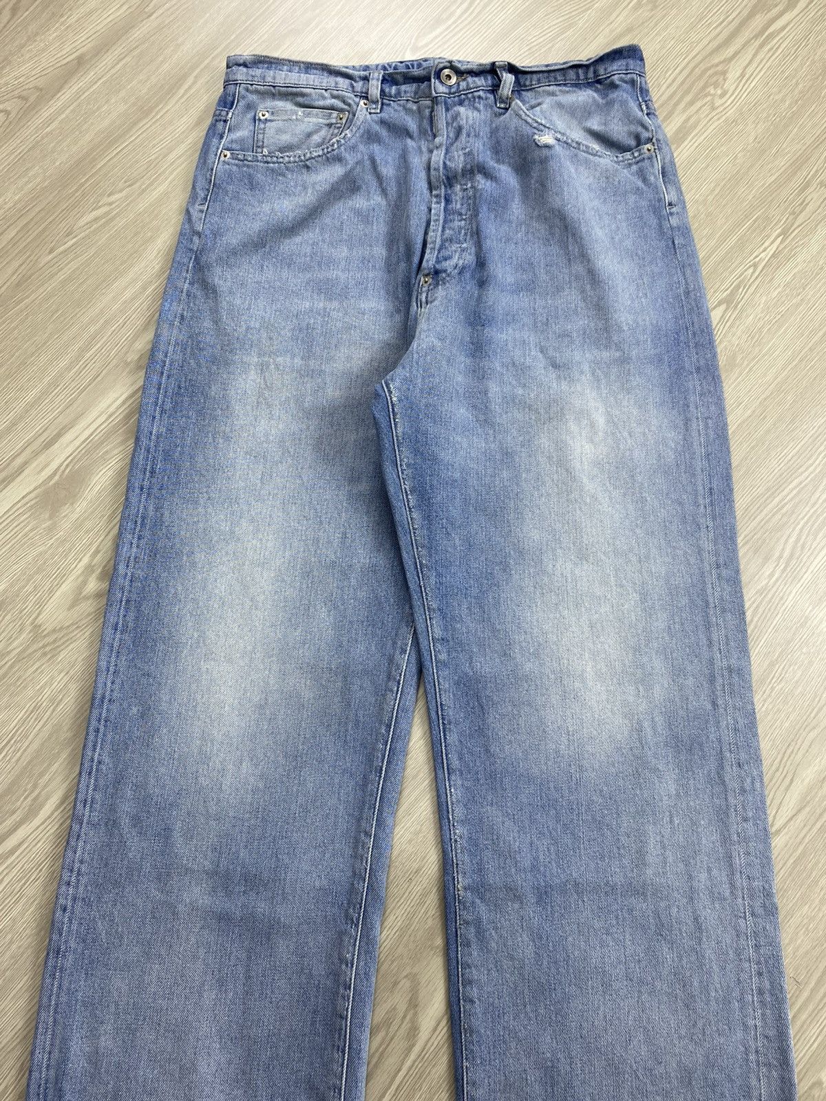 Maison Margiela Maison Margiela Paris Distressed Wide Pants Size US 32 / EU 48 - 4 Thumbnail