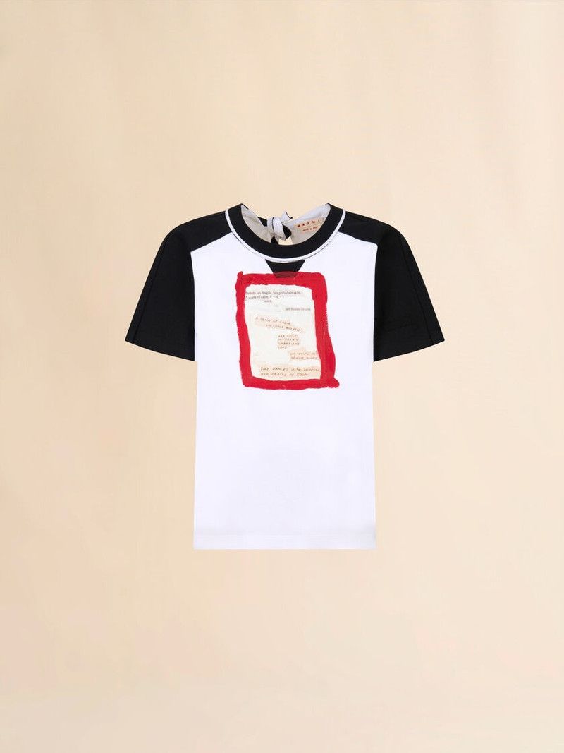 Marni o1w1db10526 T-Shirt in White Size US S / EU 44-46 / 1 - 1 Thumbnail