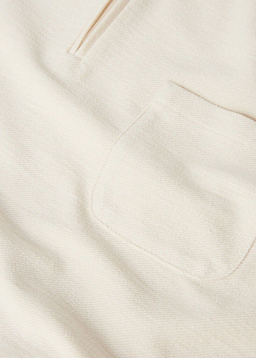 Loro Piana o1w1db10125 FAN8842 Hotaka Polo Shirt in Off White Size US XL / EU 56 / 4 - 3 Thumbnail