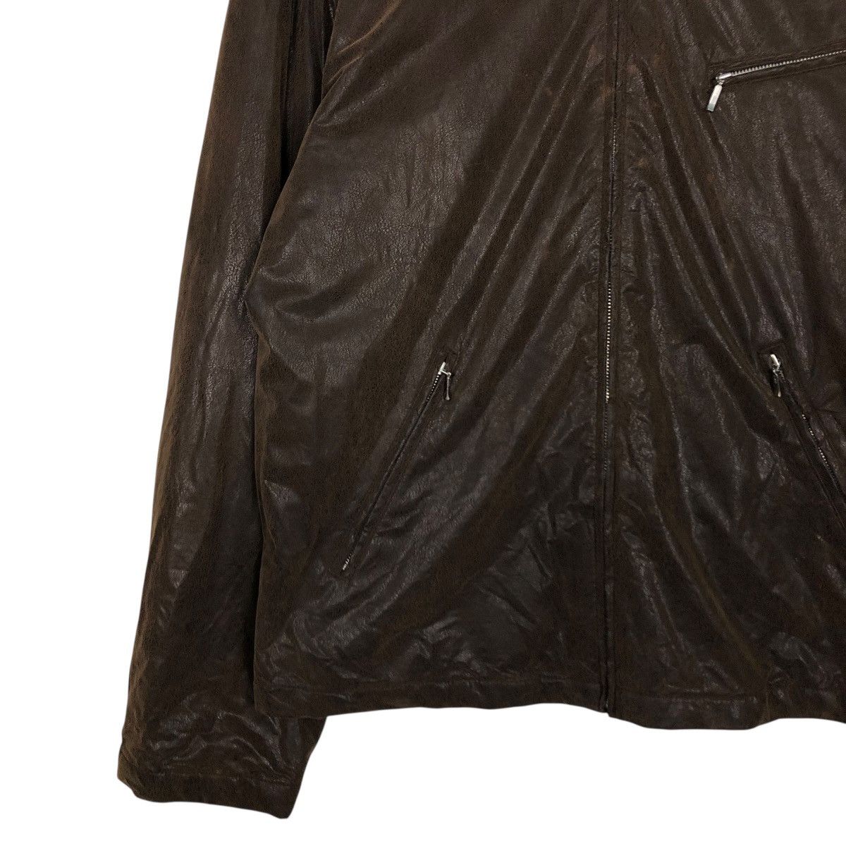 Japanese Brand 🔥VINTAGE LEATHER JACKET MONTEVISO ITALY ISSEY MIYAKE Size US M / EU 48-50 / 2 - 6 Thumbnail