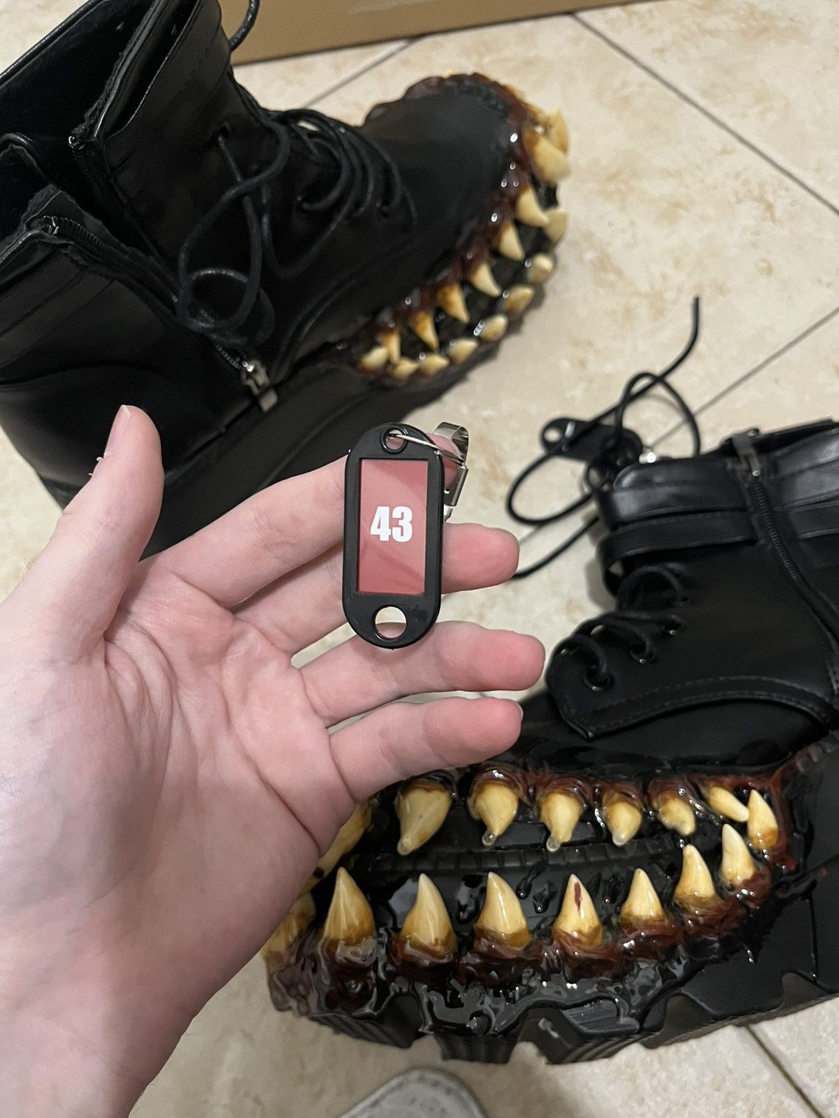 Other Black m3l.vn teeth monster boots Size US 8 / EU 41 - 8 Thumbnail
