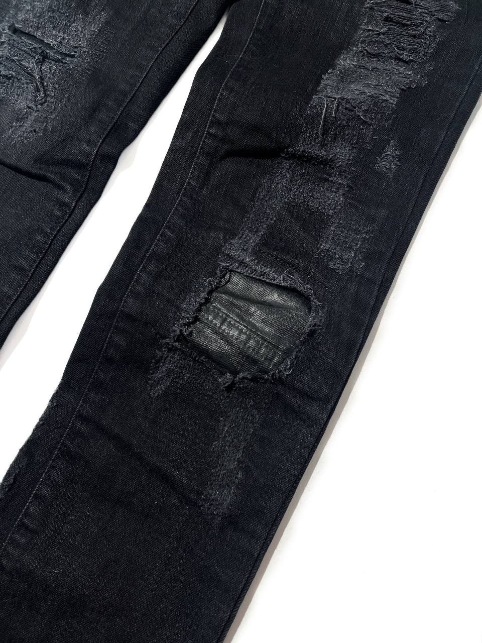 Roberto Cavalli Roberto Cavalli Vintage Scab Repair Distressed Skinny Jeans Size US 27 - 3 Thumbnail