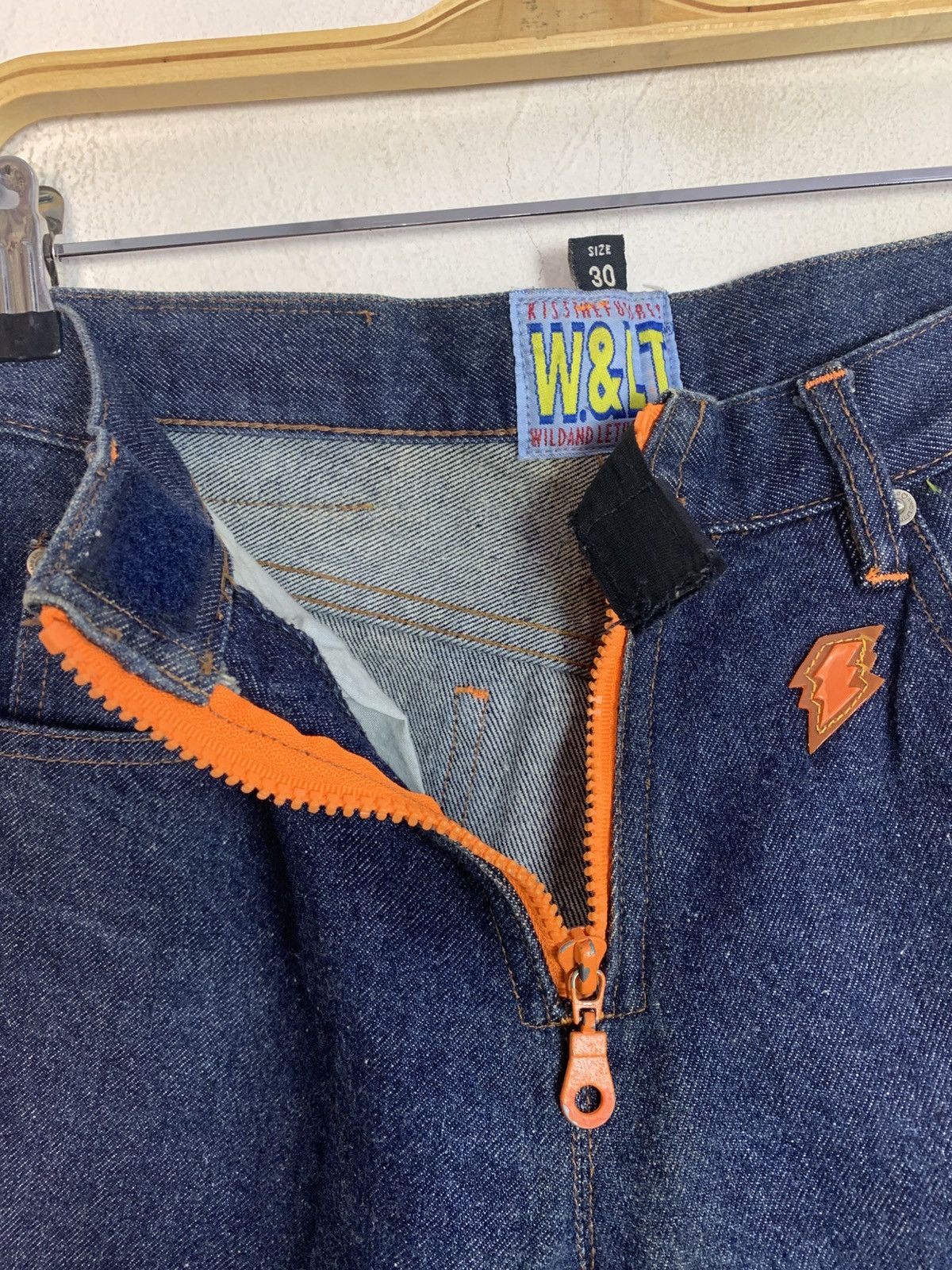 W&LT Hype W.&L.T Wildahd Lethal Trash Kiss Future Indigo Denim Size 30" / US 8 / IT 44 - 6 Thumbnail