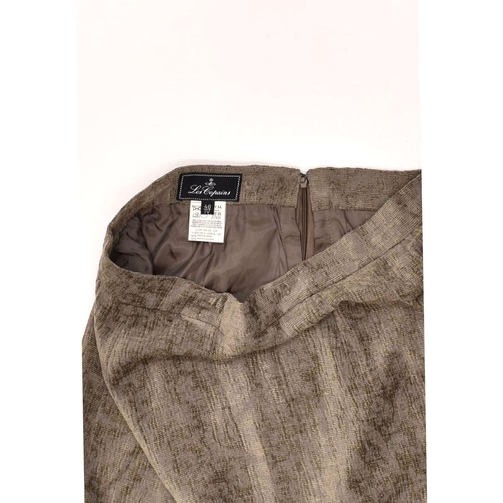 Les Copains VINTAGE LES COPAINS Womens Skirt IT 46 Large W32 Grey Viscose ZU14 - Designer, Regular Fit, Zip, 26in Length, No Pattern, Pencil/ Straight Style Size 36" / US 14 / IT 50 - 4 Thumbnail