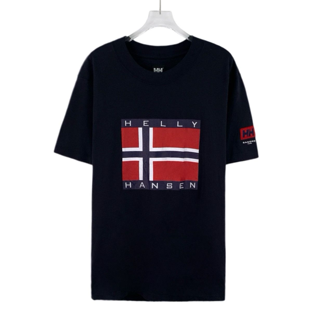 Sandro Sandro x Helly Print Cotton Short Sleeve T-Shirt K26WX Size US XL / EU 56 / 4 - 1 Thumbnail