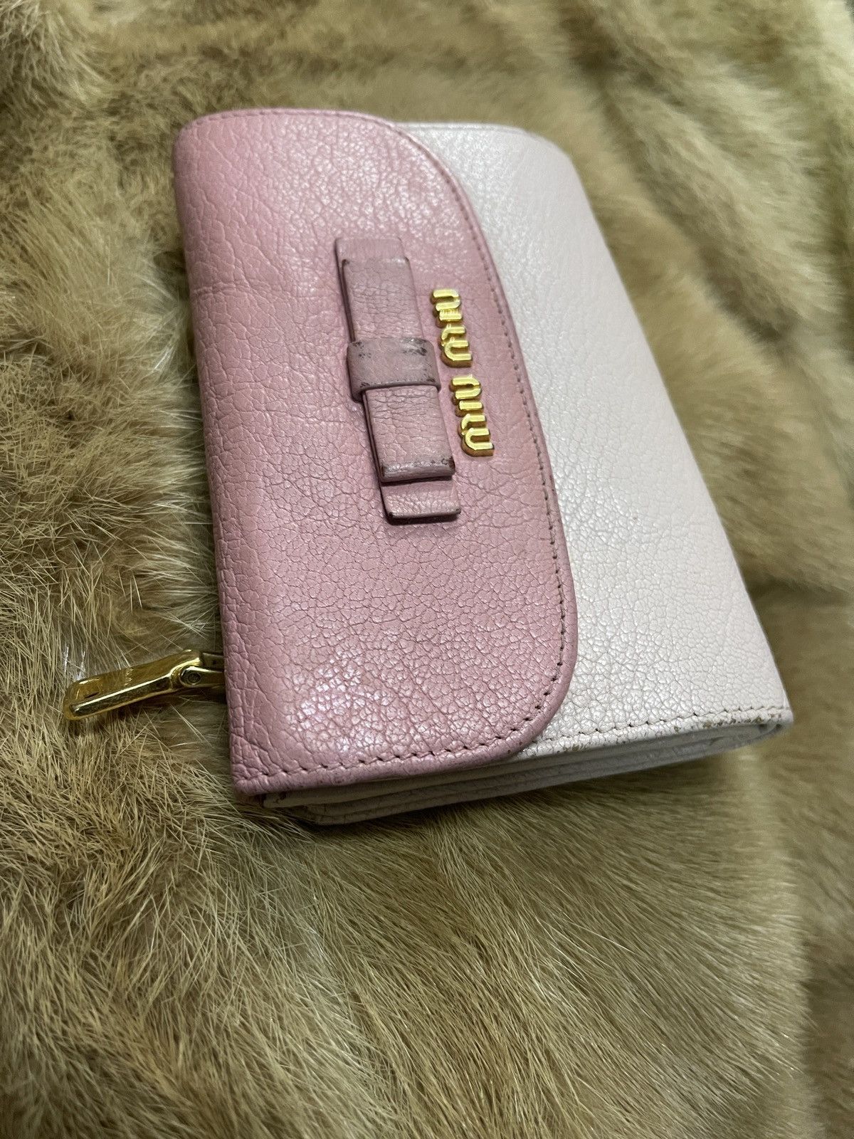 Miu Miu Miu Miu 198 Ribbon Tri-Fold Wallet Size ONE SIZE - 3 Thumbnail