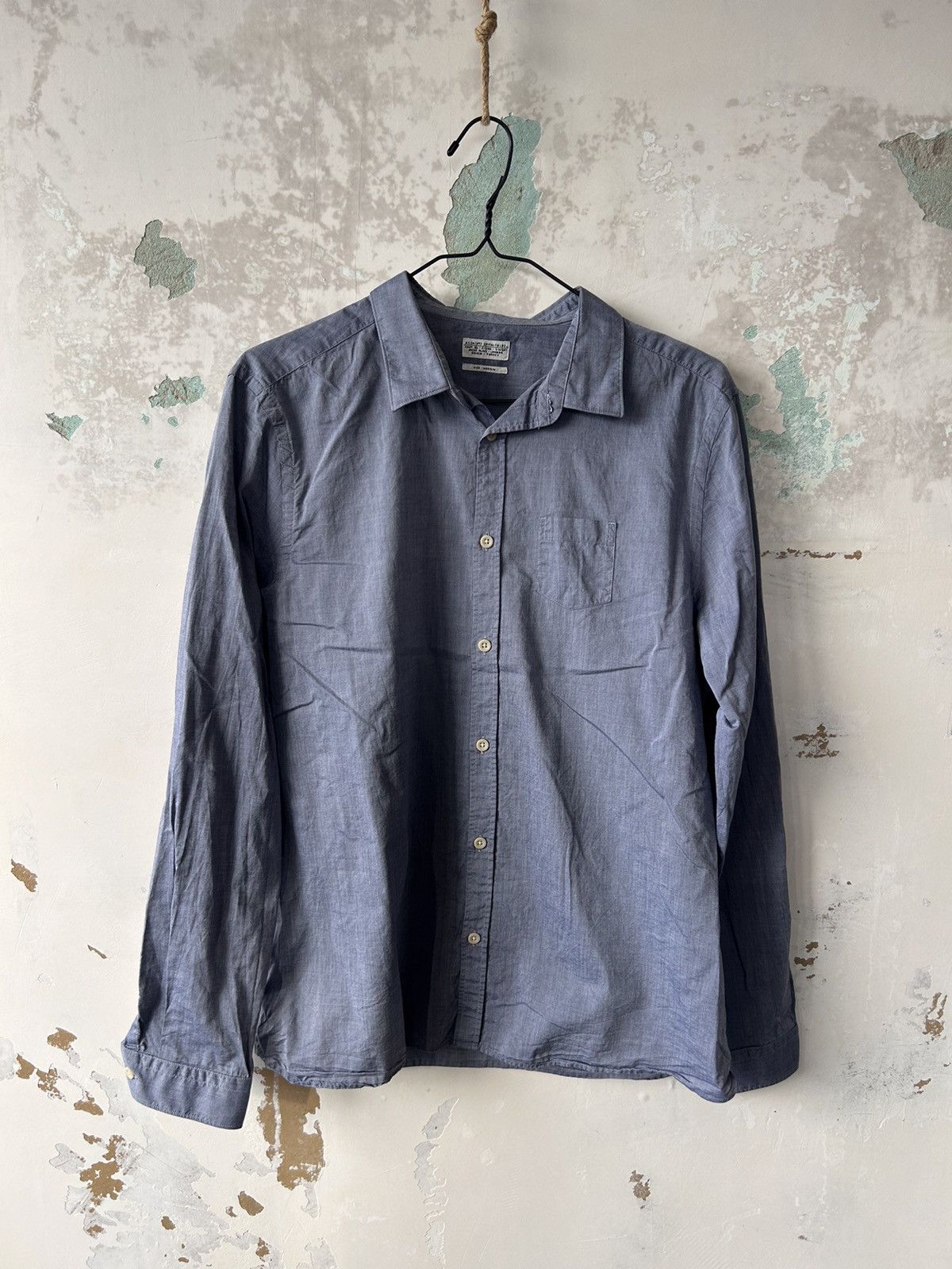 Allsaints × Vintage ALL SAINTS Shirt Long Sleeve Cotton Size US M / EU 48-50 / 2 - 1 Thumbnail