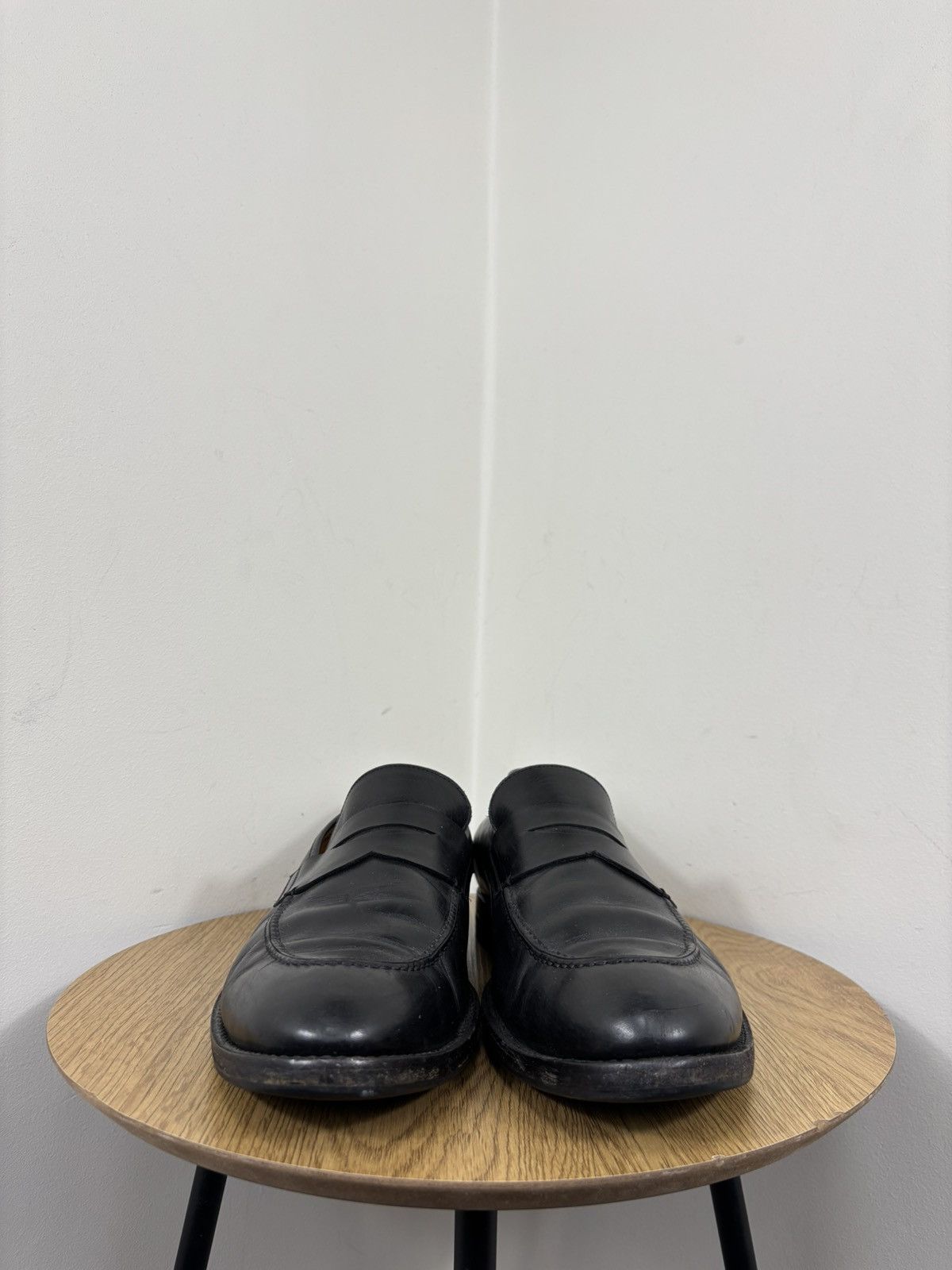 Other Prime Shoes Handmade Imola Men’s Black Leather Penny Loafers Size US 12 / EU 45 - 6 Thumbnail