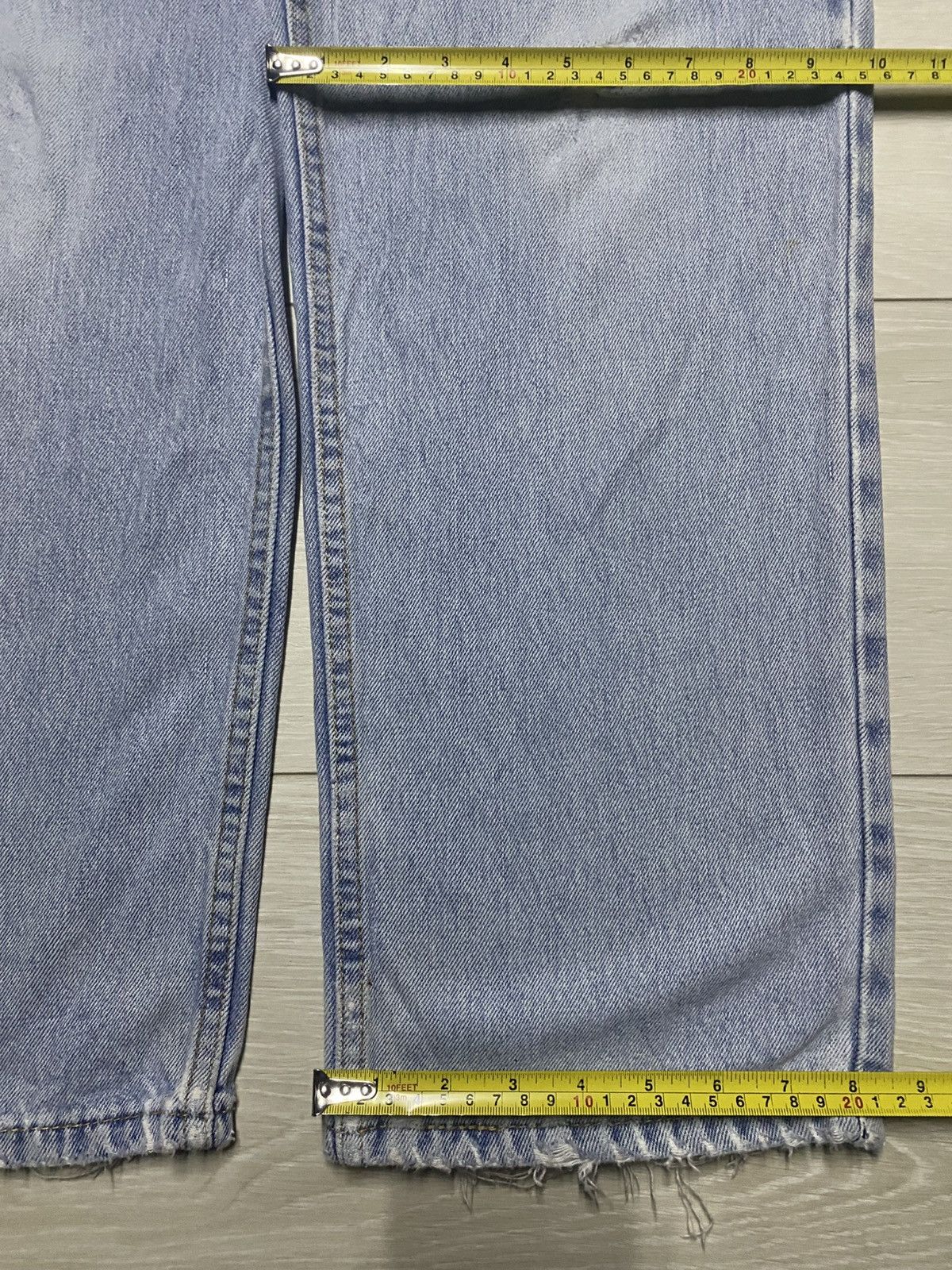 Levi's Vintage Levis 550 Y2K Light Wash Distressed Loose Jeans Size US 35 - 15 Thumbnail