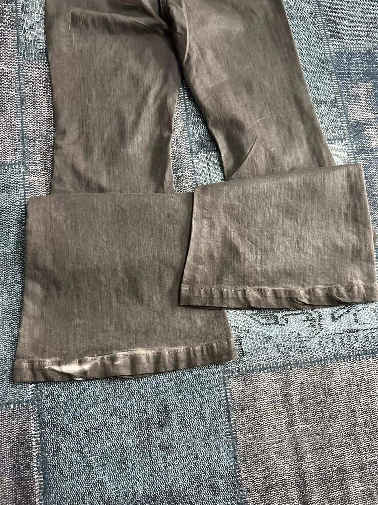 Rick Owens Gray Flared Denim Pants Size 30. Size US 30 / EU 46 - 6 Thumbnail