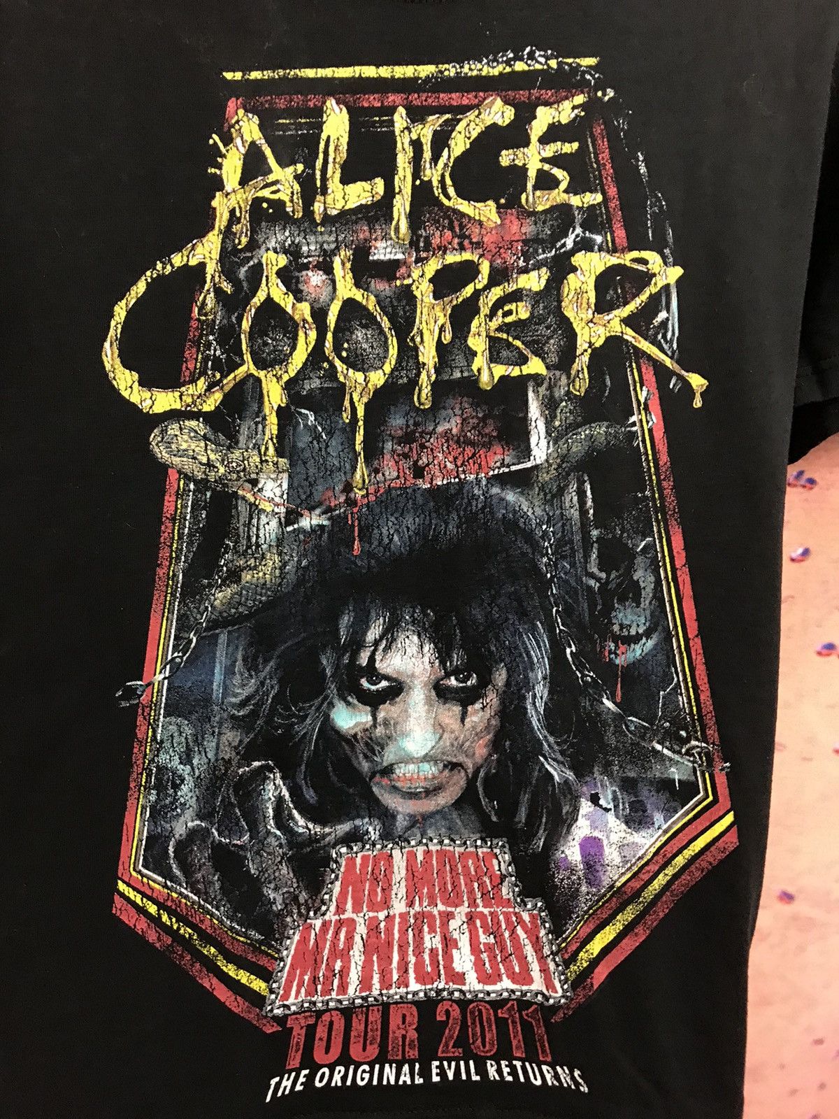 Band Tees × Vintage Vintage Alice Cooper band rock tee Size US M / EU 48-50 / 2 - 3 Thumbnail
