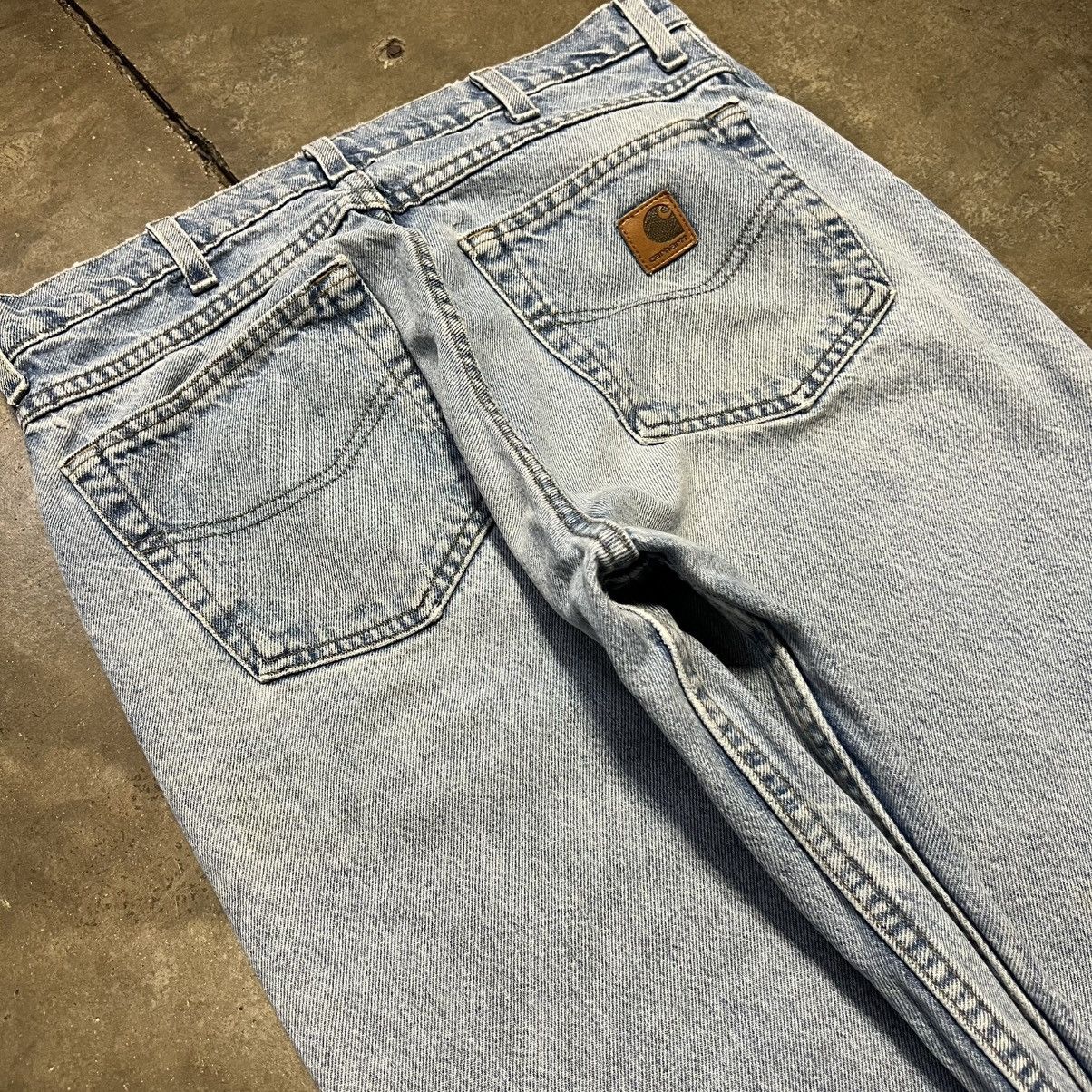 Carhartt Vintage Carhartt Carpenter Denim Jeans Light Wash Skater Y2K Size US 33 - 4 Thumbnail
