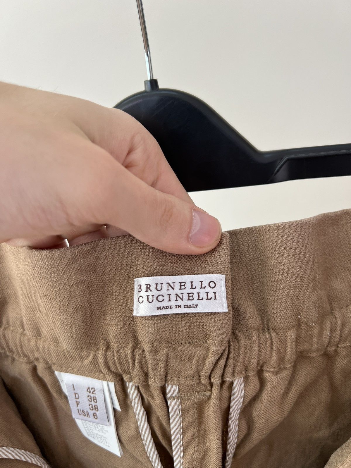 Brunello Cucinelli Vintage Brunello Cucinelli Women’s Linen Cotton Pants Size 28" / US 6 / IT 42 - 10 Thumbnail