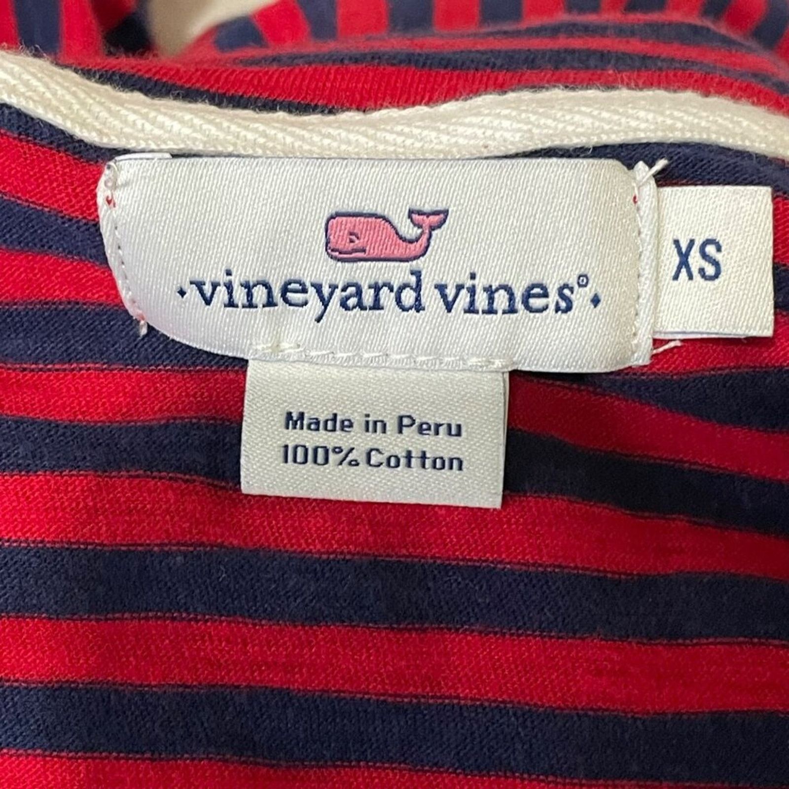 Vineyard Vines Vineyard Vines Dress Women's XS Stripe Knit V-Neck T-Shirt Size XS / US 0-2 / IT 36-38 - 7 Thumbnail