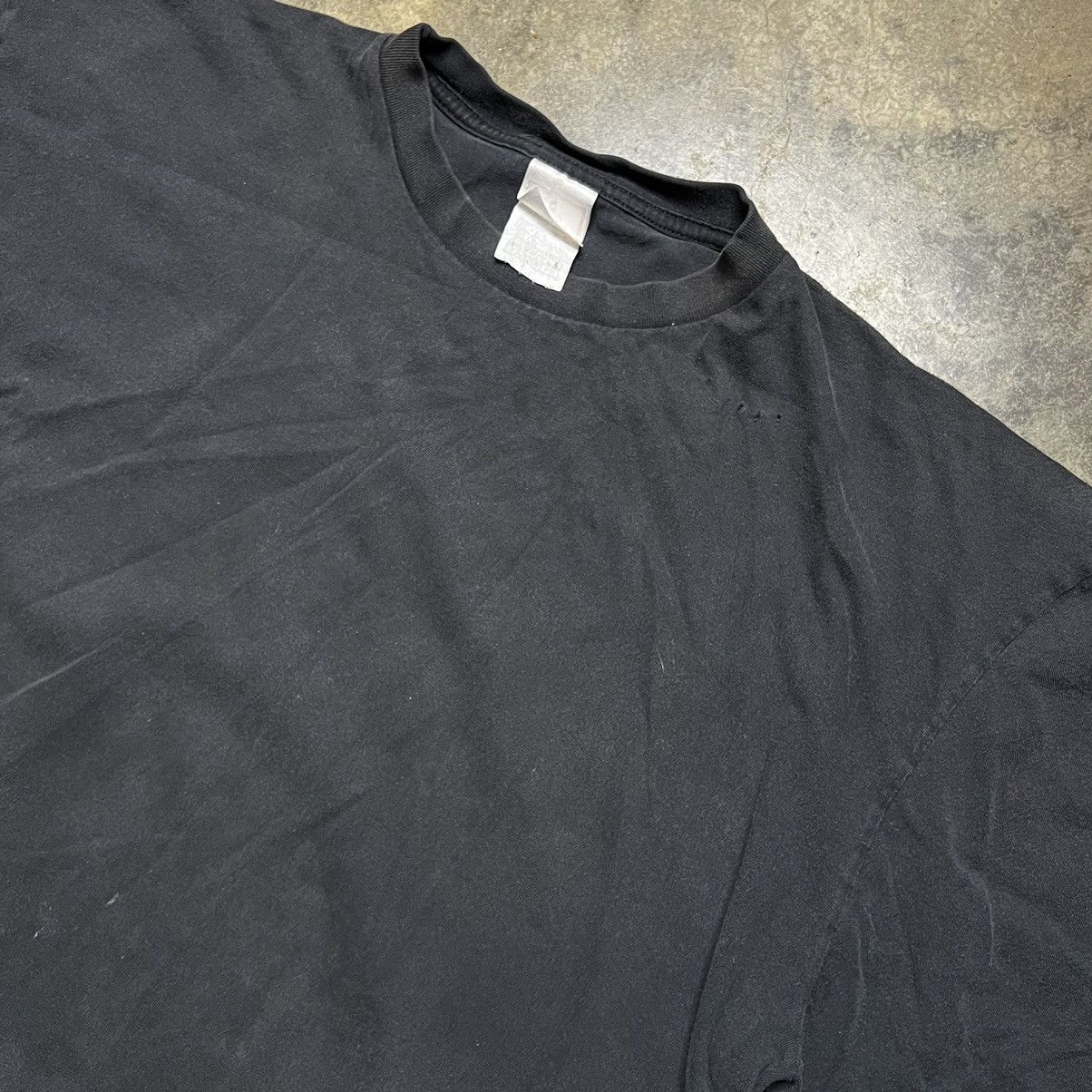 Vintage vintage blank black distressed tshirt Size US XL / EU 56 / 4 - 4 Thumbnail