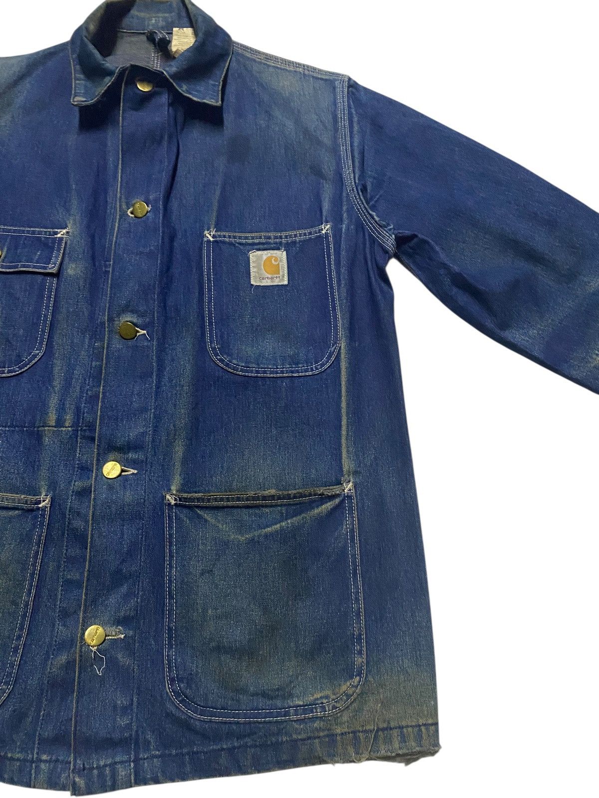Carhartt 70s Carhartt Style Denim Chore Jacket Workwear Made USA 40 Size US S / EU 44-46 / 1 - 6 Thumbnail