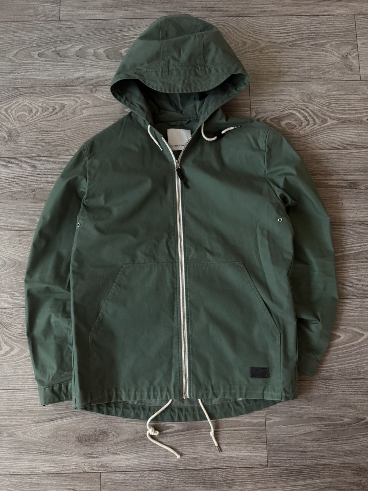 Samsoe Samsoe Samsoe Samsoe Dalgarno Thyme Waxed Waterproof Jacket Size US L / EU 52-54 / 3 - 1 Thumbnail