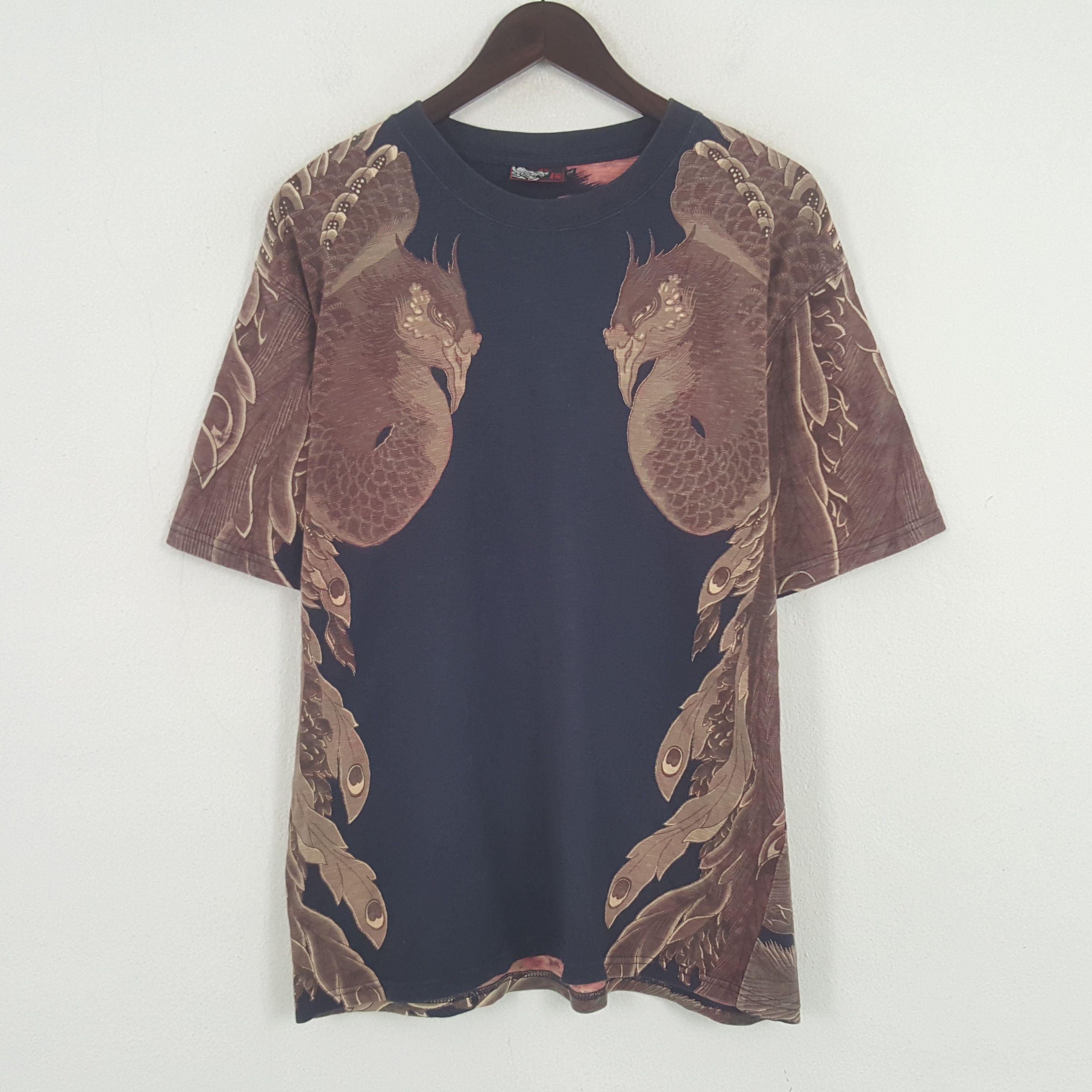 Japanese Brand × Vintage Vintage Dragon Art Fashion Tshirt Size US L / EU 52-54 / 3 - 1 Thumbnail