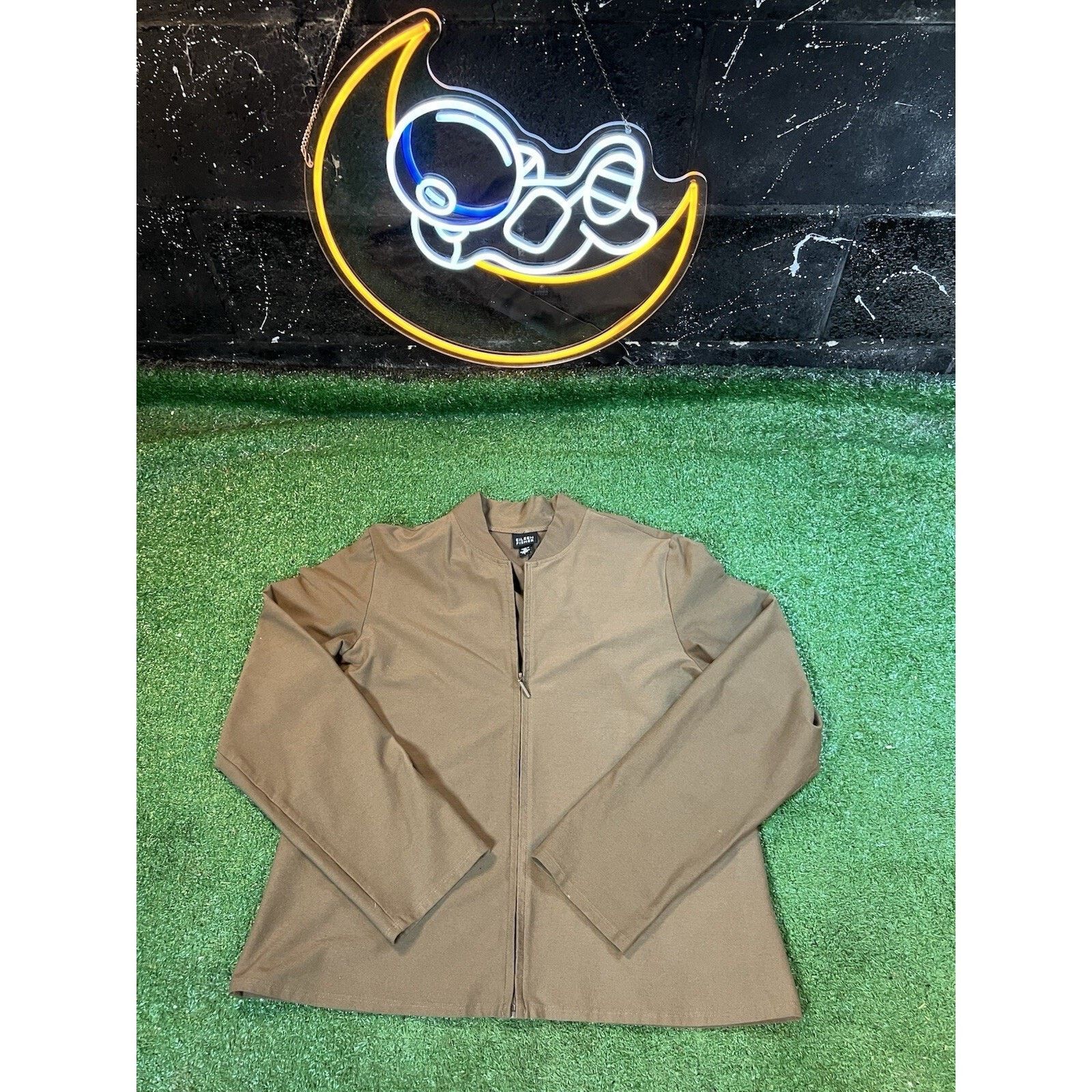 Eileen Fisher Eileen Fisher Women's Lightweight Jacket Brown Size Large Size L / US 10 / IT 46 - 1 Thumbnail
