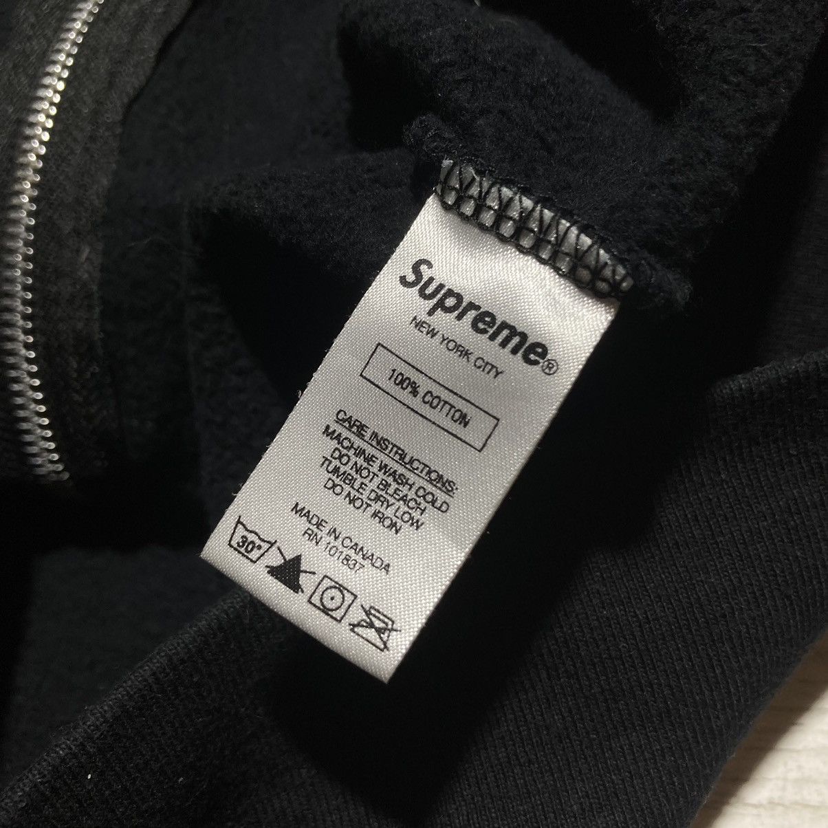 Supreme SUPREME TOPLINE ZIP UP SWEATSHIRT 2019 HOODIE BLACK Size US M / EU 48-50 / 2 - 7 Thumbnail