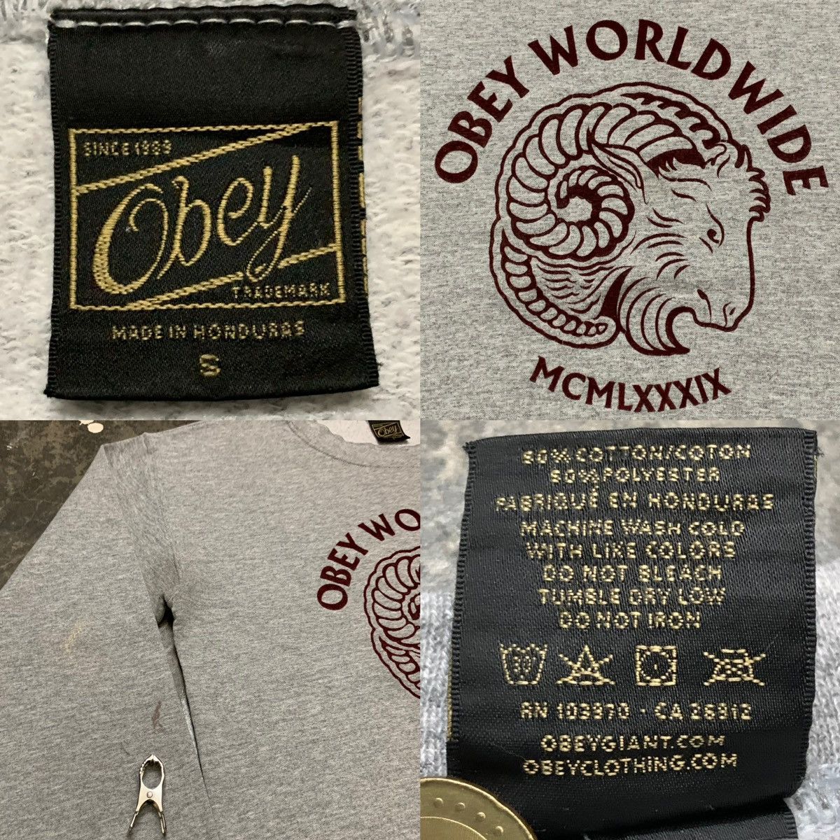 Obey Obey Worlwide Sweatshirt Size US S / EU 44-46 / 1 - 5 Thumbnail