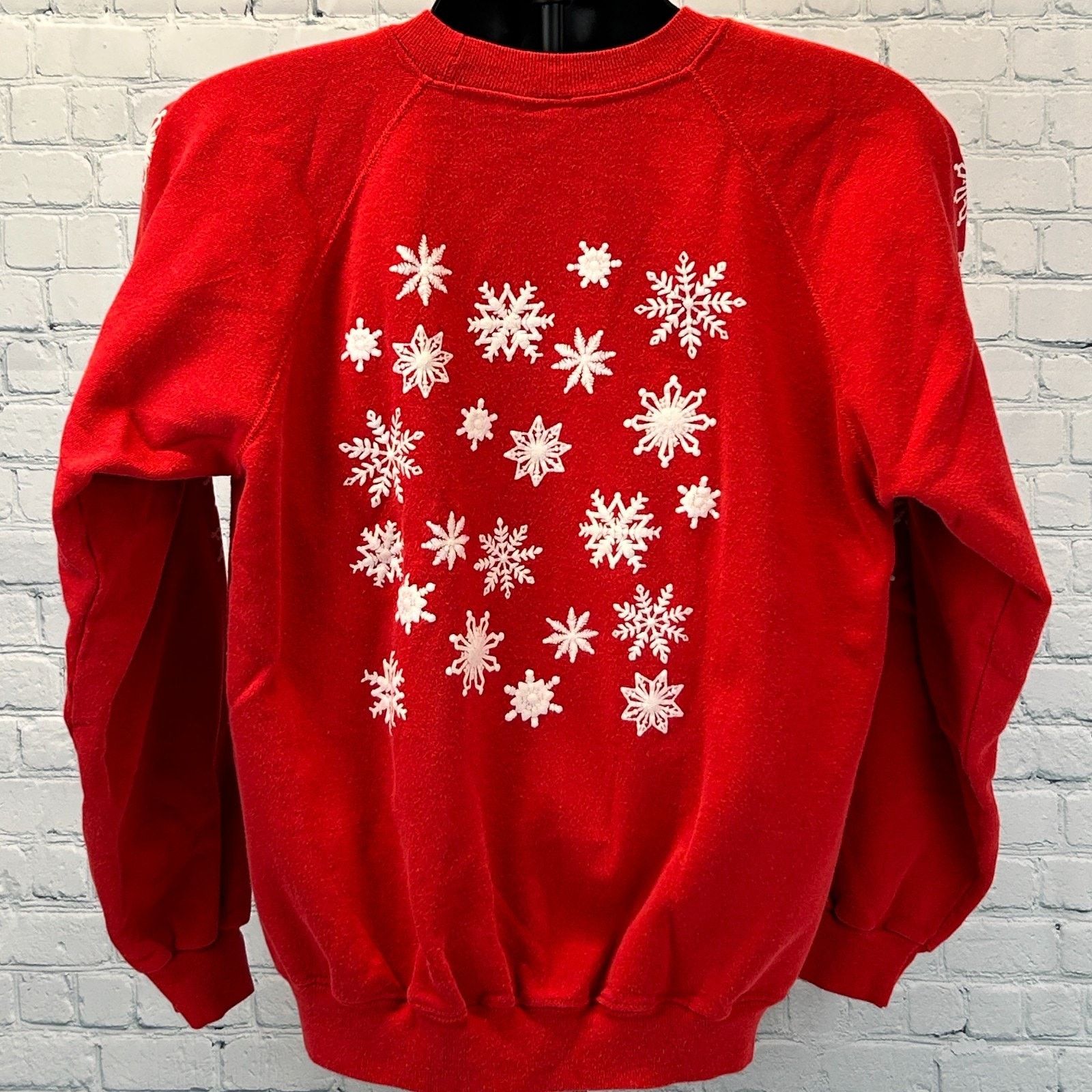 Hanes Vintage 80s Let It Snow Christmas Sweatshirt Sweater Medium Size US M / EU 48-50 / 2 - 3 Thumbnail